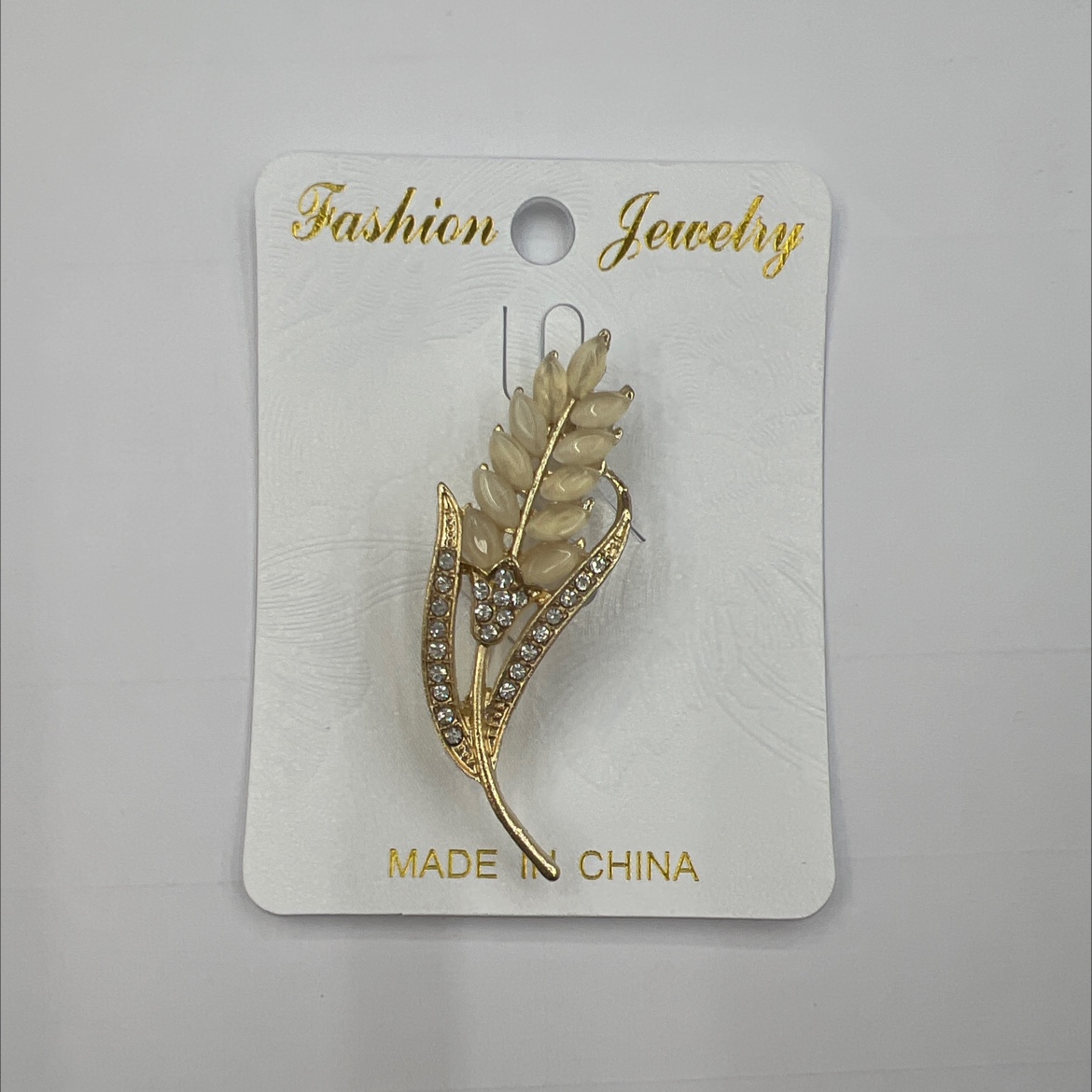 宏泰饰品麦穗猫眼胸针精致配饰2024新款ins国潮系列胸针