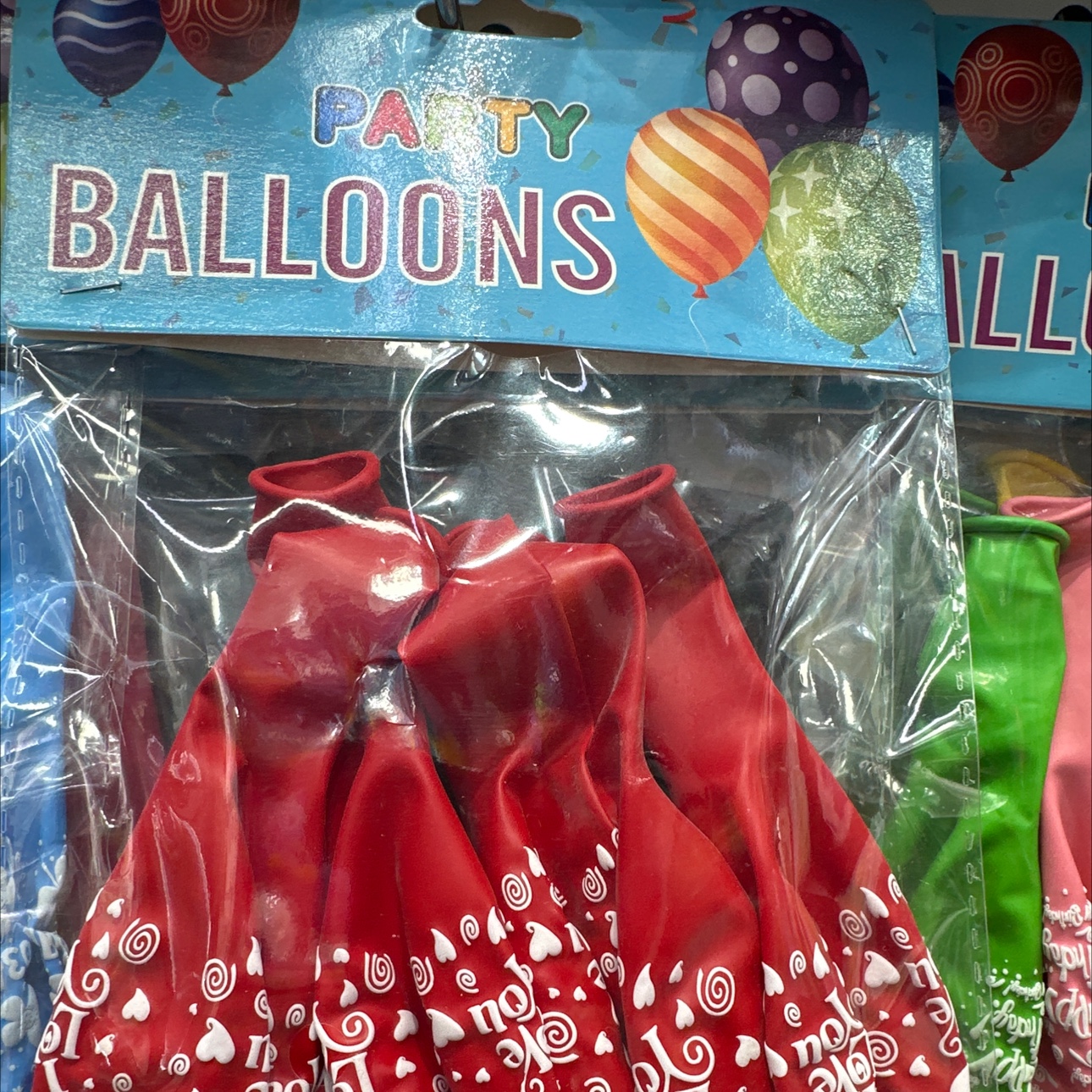 印刷气球爱心