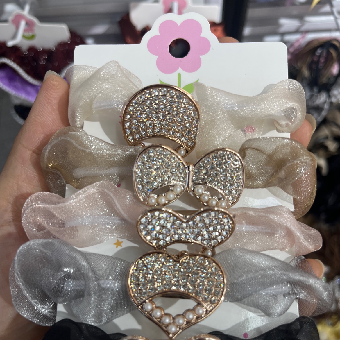 Cross-border Organza large intestine circle hair accessory hair band