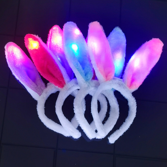 发光兔耳朵发箍