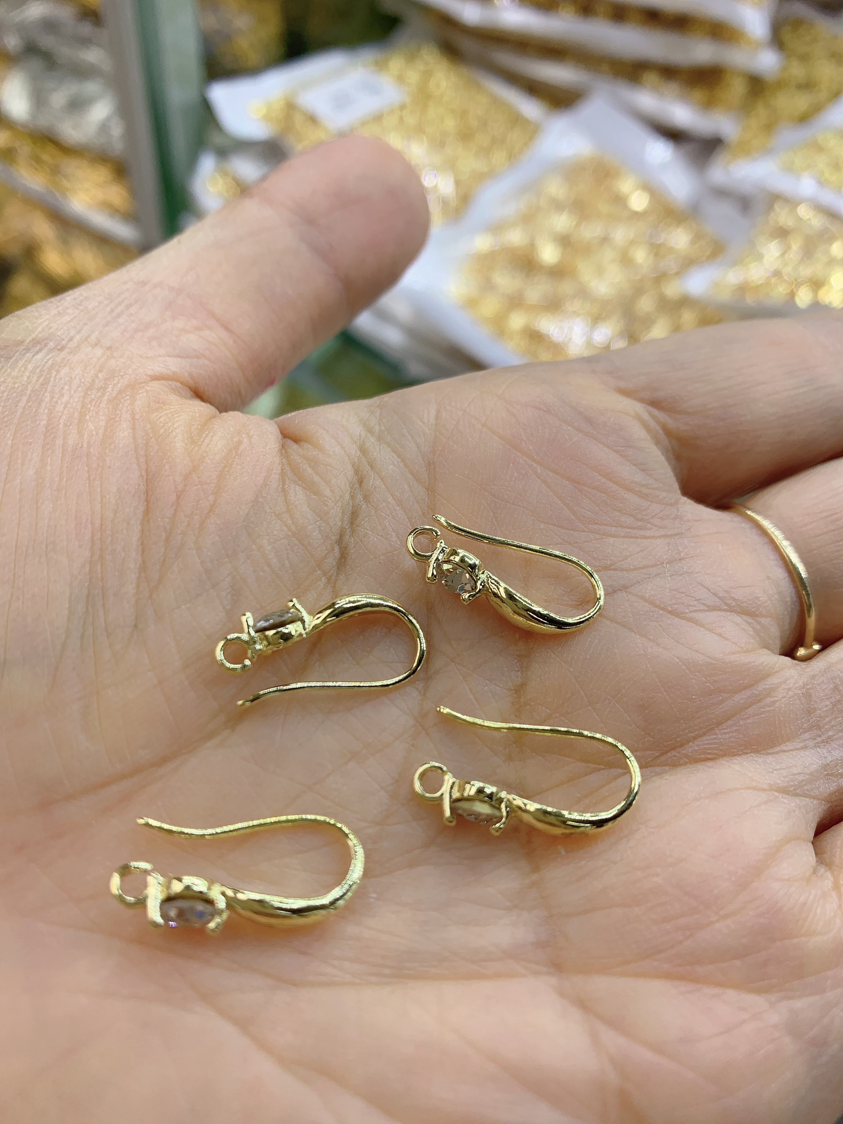 珍珠树脂饰品配件 独特设计合金配件 时尚潮流配件树脂 手工DIY首饰材料