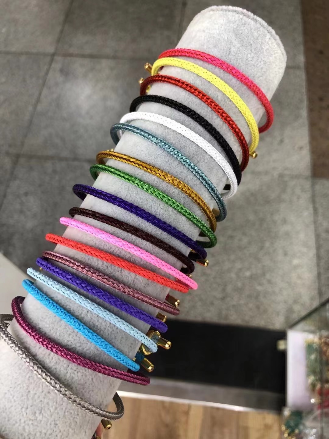 8字抽拉手绳手链首饰手串Diy手串手链几十色详情图4