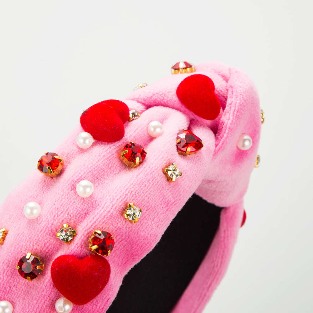 Valentine's Day knotted hair bands are versatile for women in summer details Picture