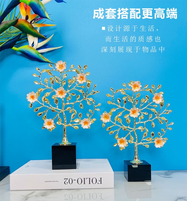 轻奢客厅创意装饰摆件玄关电视柜酒柜水晶家居装饰摆件详情图2