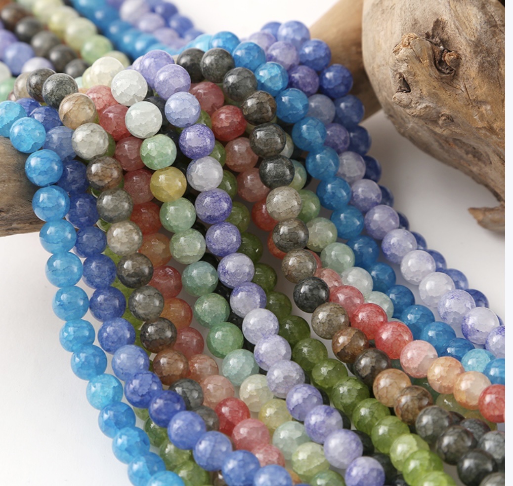 水染玻璃珠 时尚潮流休闲百搭个性韵彩珠饰-011产品图