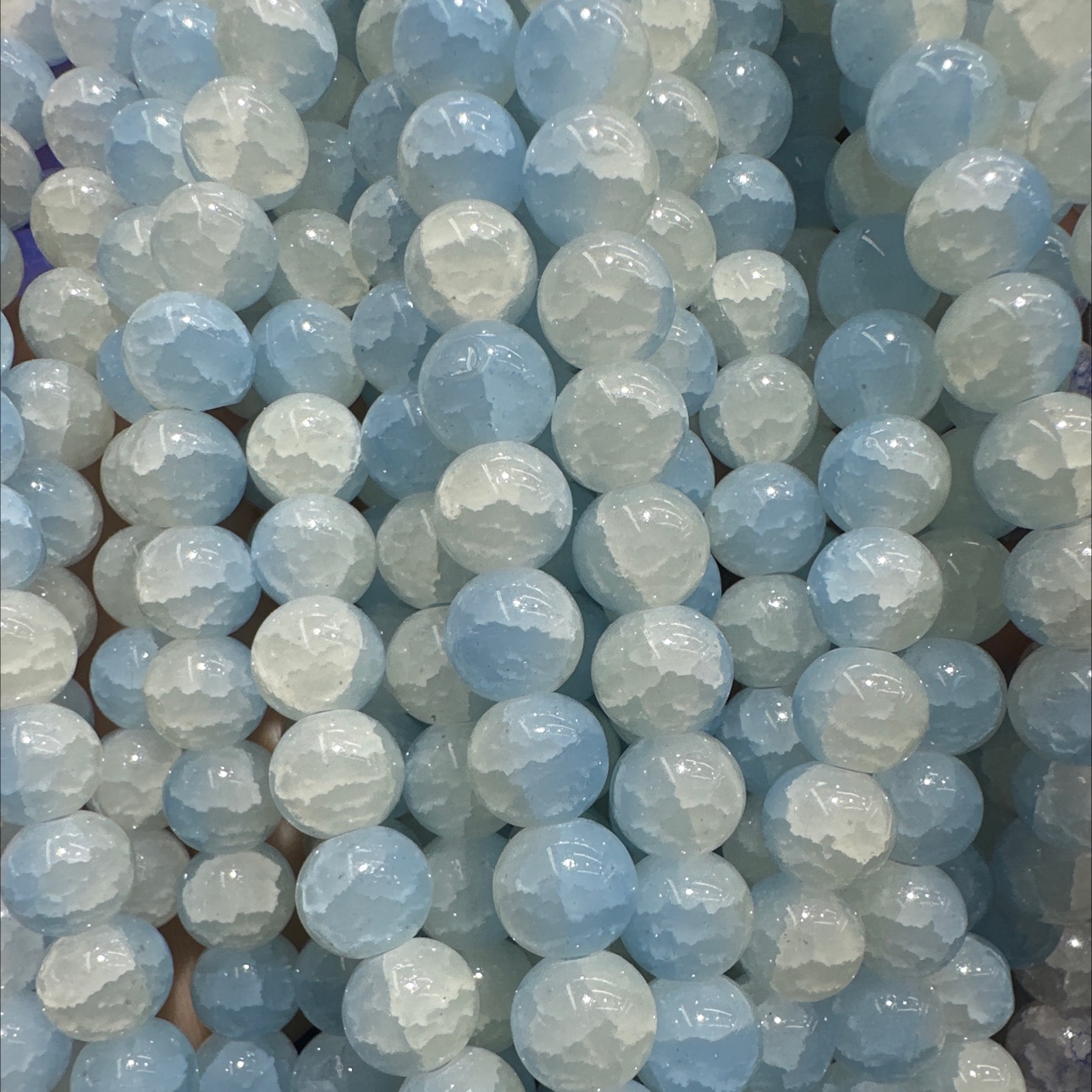 琉璃珠散珠手工DIY串珠材料包 米珠手链项链制作珠子配件 美丽独特的珠子饰品细节图