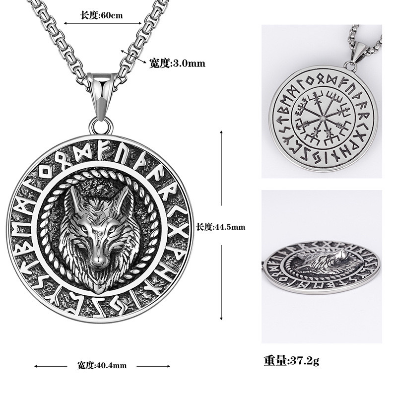 Titanium steel pendant, stainless steel jewelry chain details Picture
