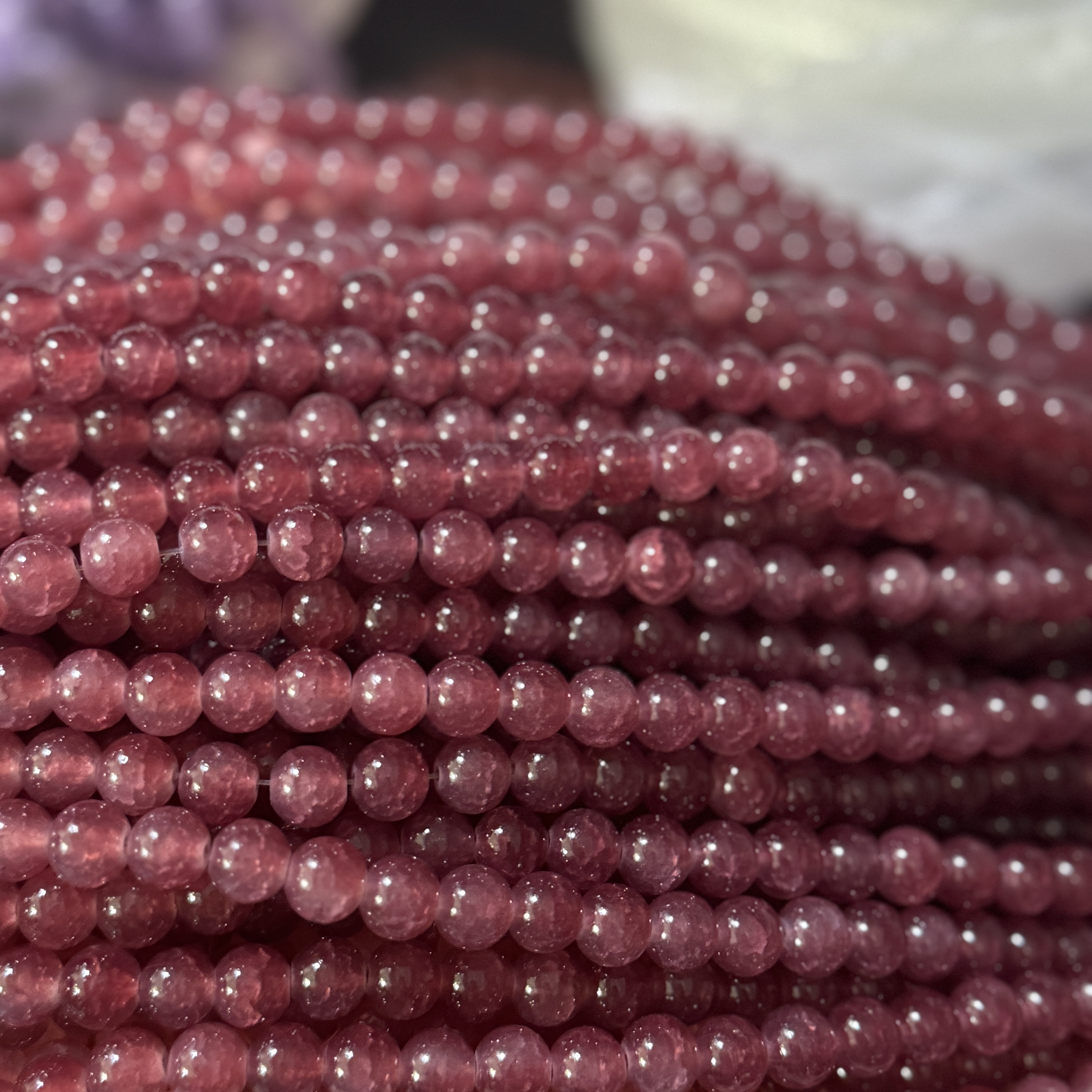 2024年抖音爆款中式风玉碎琉璃珠珠diy饰品配件琉璃珠