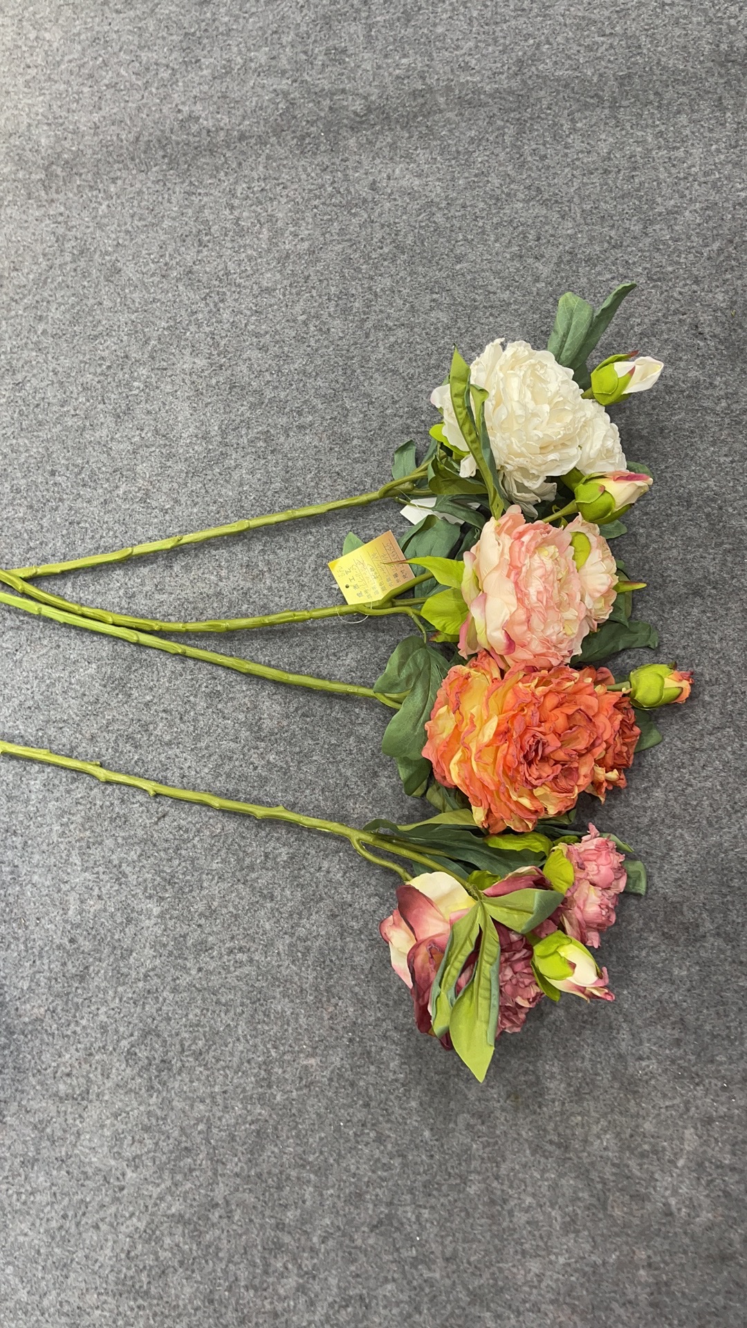 Three peonies