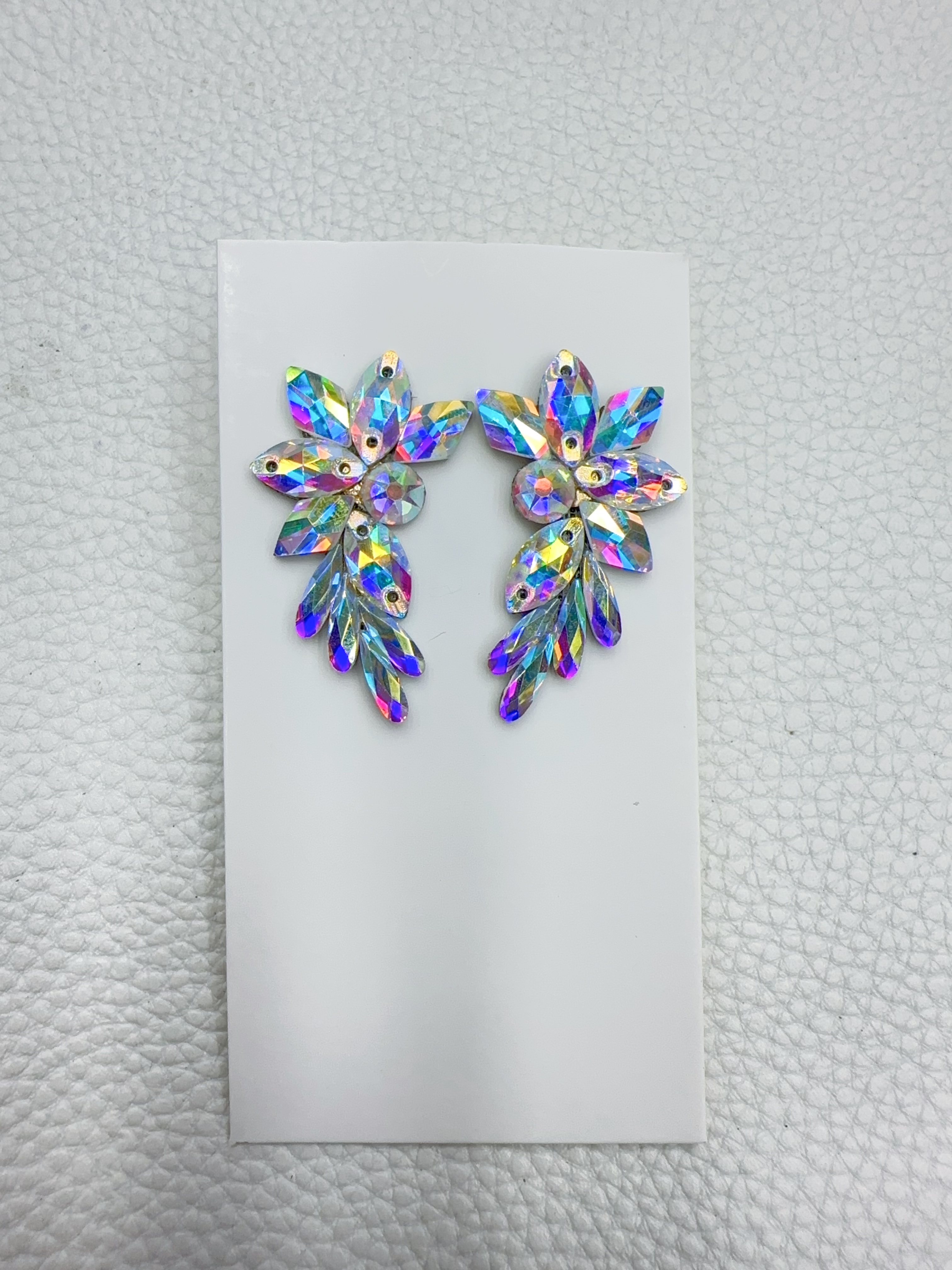 Cross-border design sense crystal tassel-shaped earrings for women, exquisite, trendy, individual, exaggerated and fashionable earrings, AB diamond details Picture
