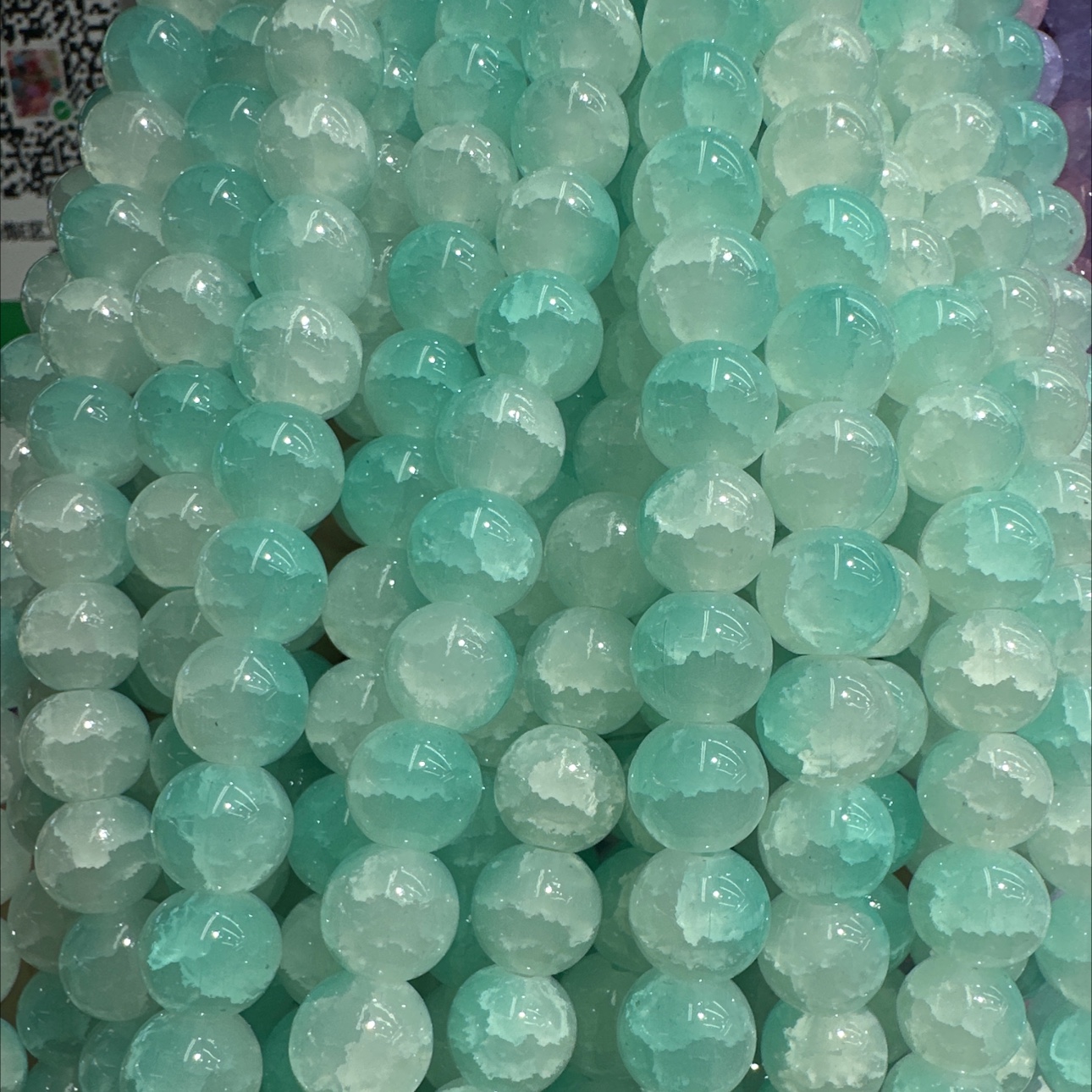 琉璃珠散珠手工DIY串珠材料包 米珠手链项链制作珠子配件 美丽独特的珠子饰品产品图