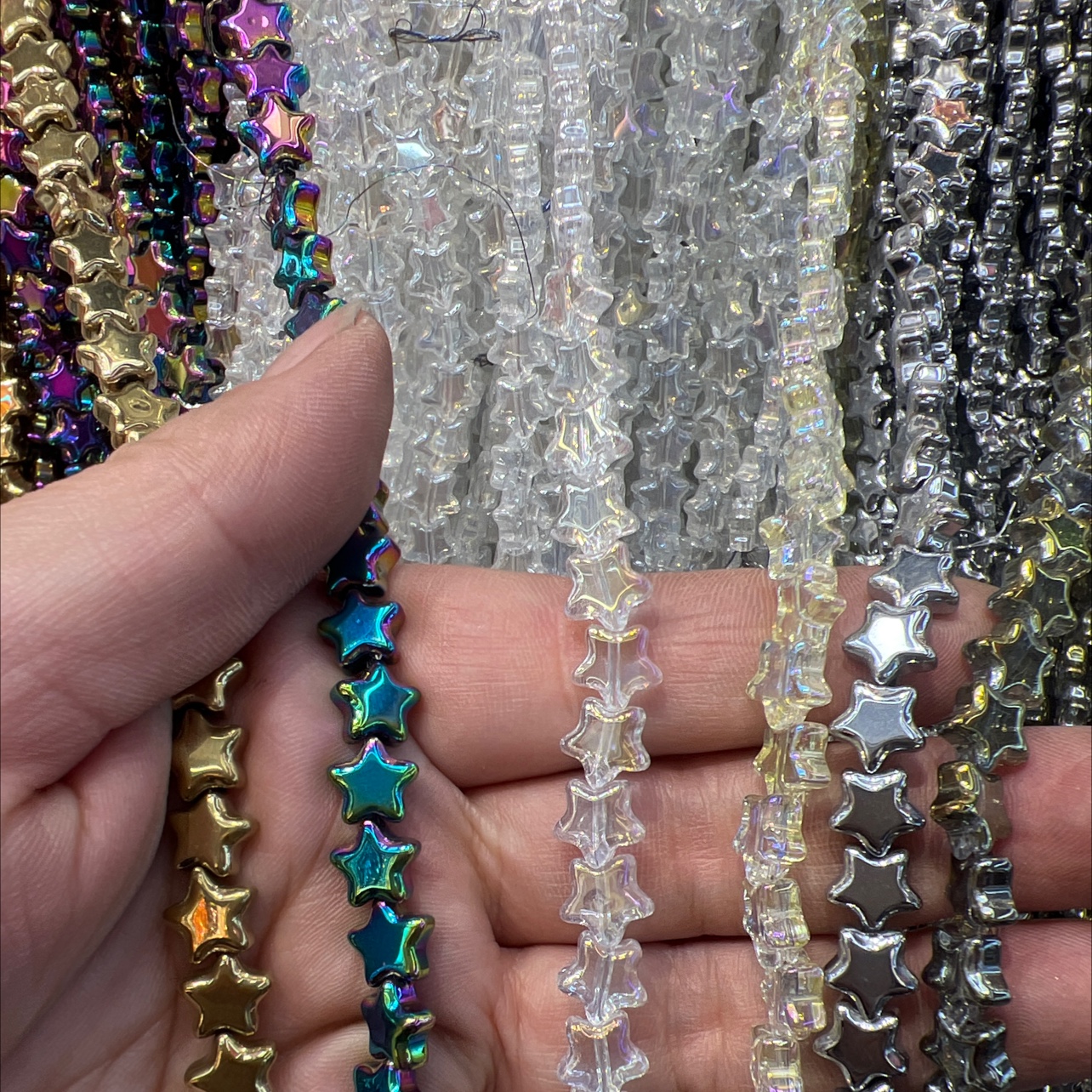 8MM 五角星 可用余各种发夹，手链，项链，手机链，戒指，衣服，鞋子，帽子等网红爆款