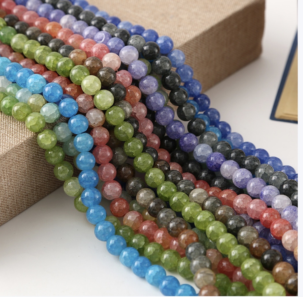 水染玻璃珠 时尚潮流休闲百搭个性韵彩珠饰-011