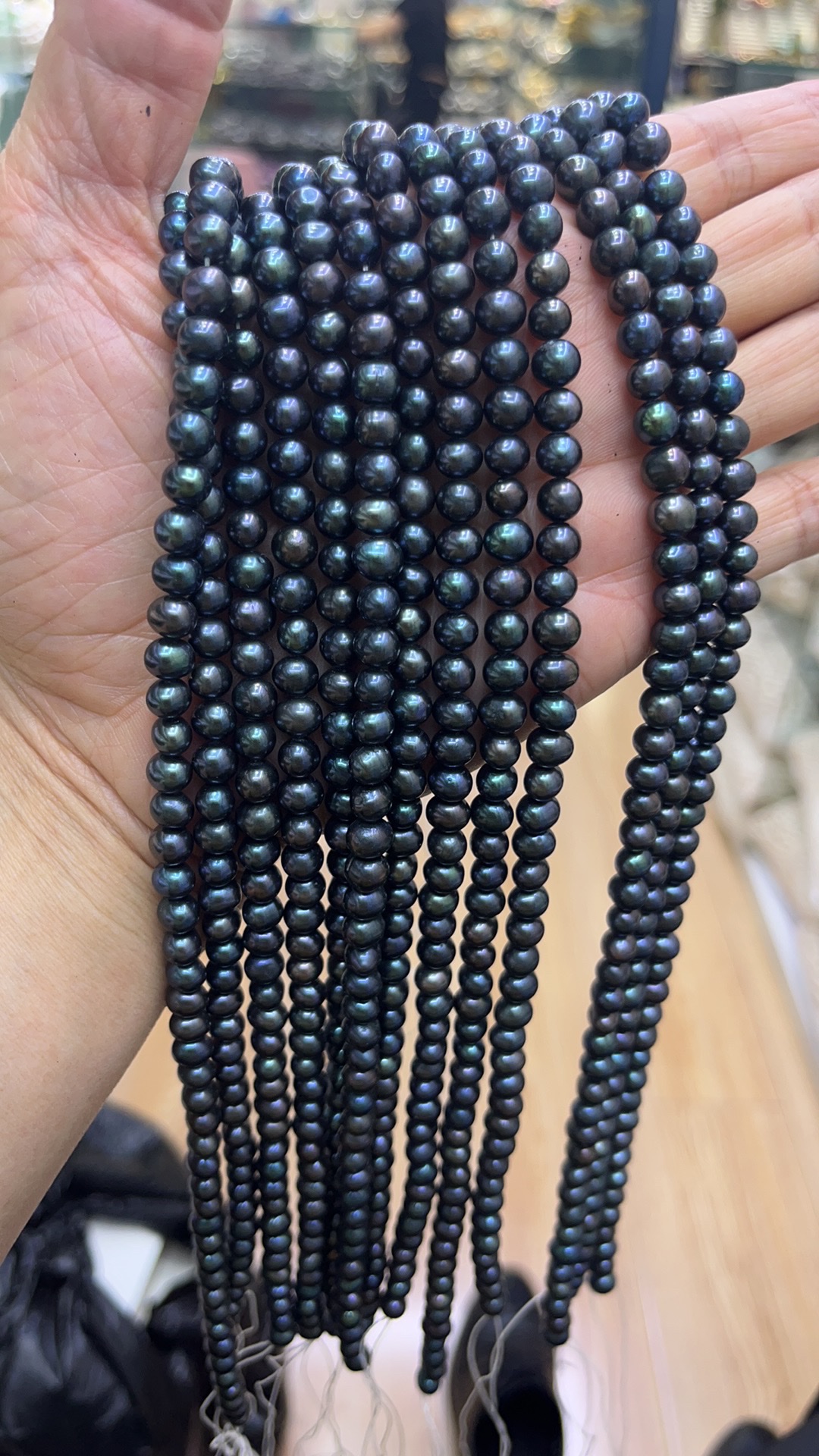 珍珠项链 手作植绒头饰品 时尚优雅 珍珠吊坠 高贵气质女士首饰真珍珠项链