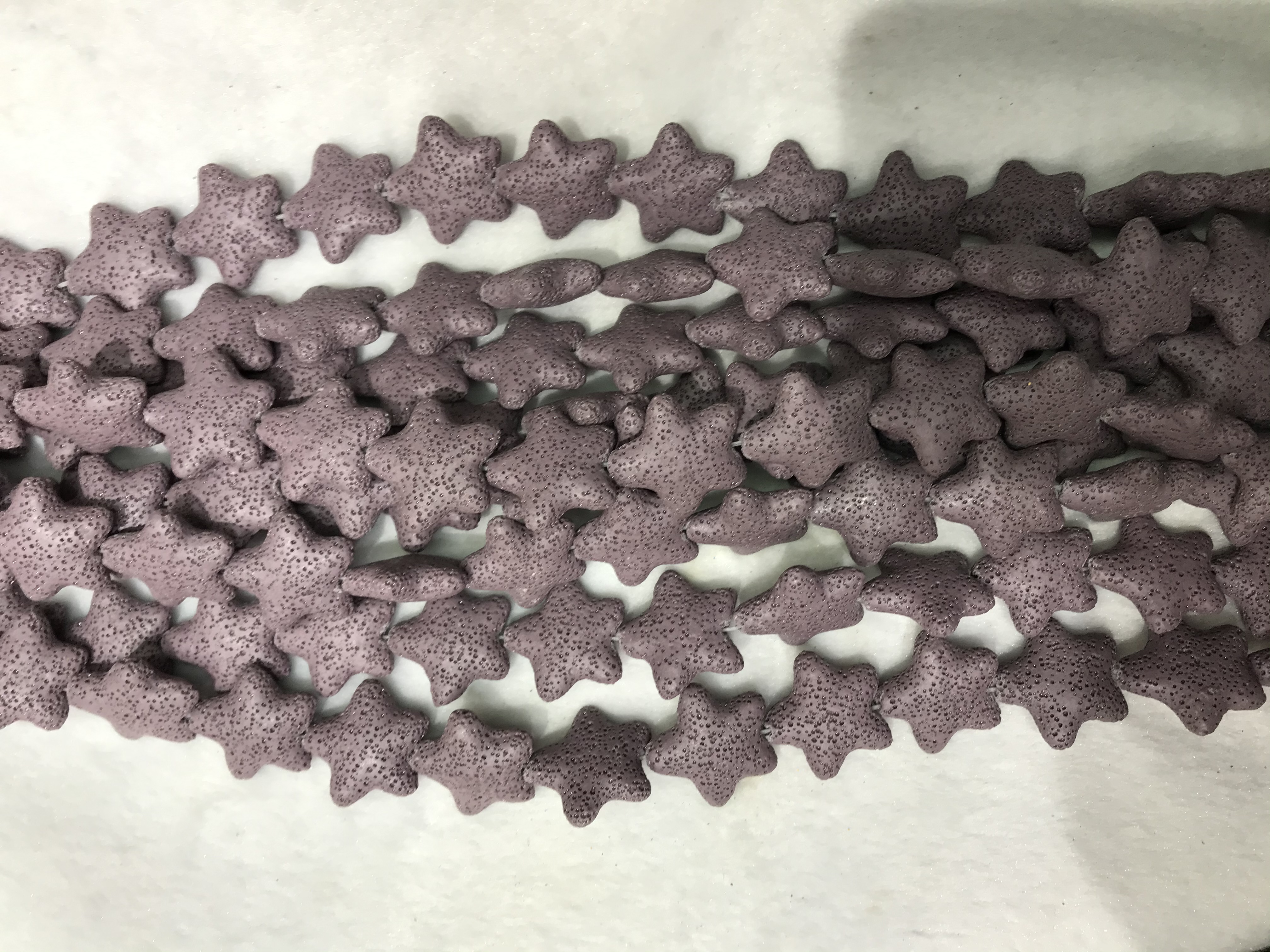 火山石23x23mm小海星白色、热销爆款欢迎各位朋友选购、其中有16个颜色白底实物图