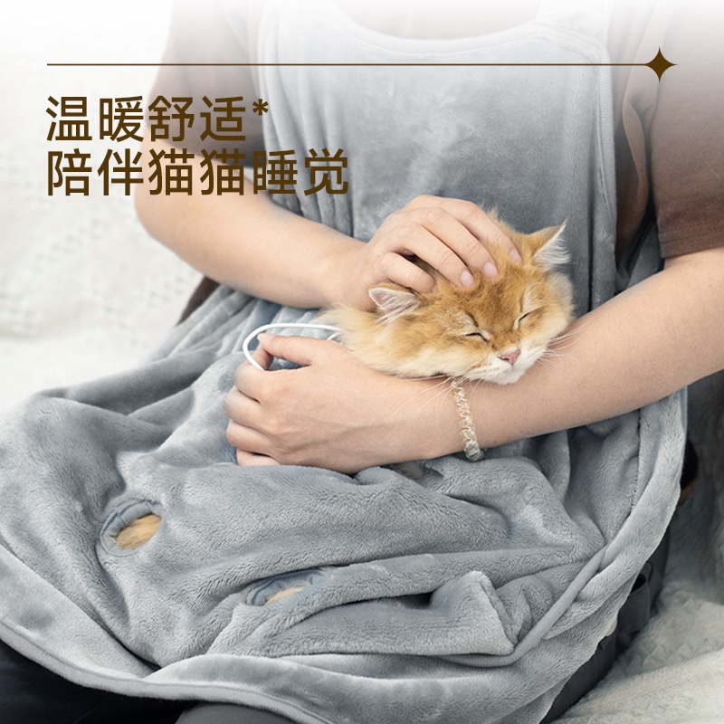 撸猫围裙猫衣服抱猫服猫咪围兜防毛罩衣宠物可以装猫的衣服不粘毛产品图