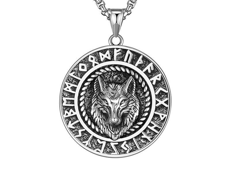 Titanium steel pendant, stainless steel jewelry chain full figure