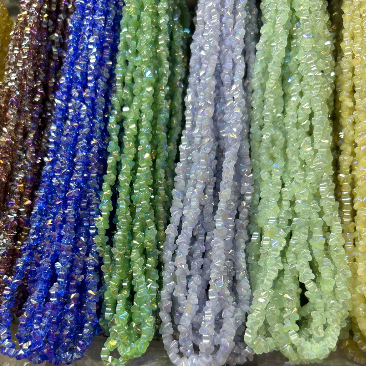 水晶配件珠子颜色齐全高级感珠子水晶玻璃珠产品图