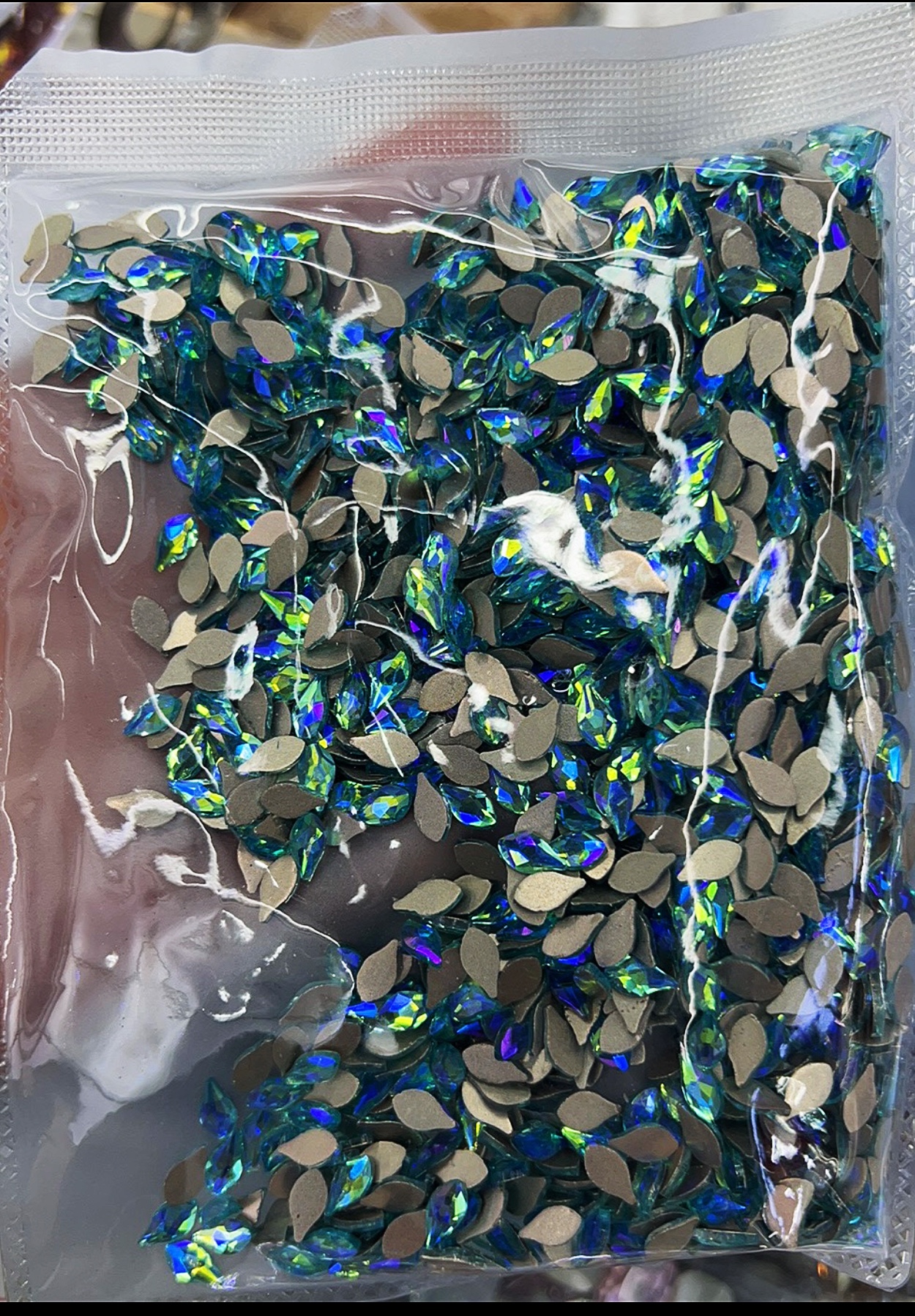 饰品配件水晶成品半成品现货孔雀蓝钻厂家直销禾源