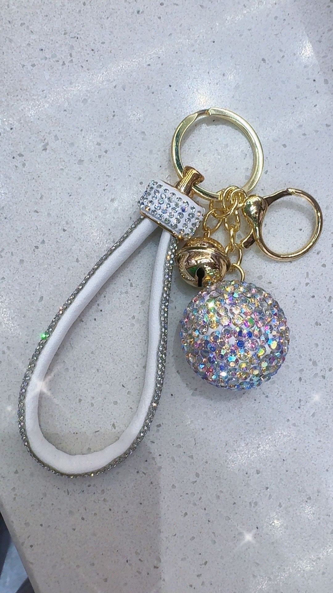 Diamond ball keychain keychain pendant
