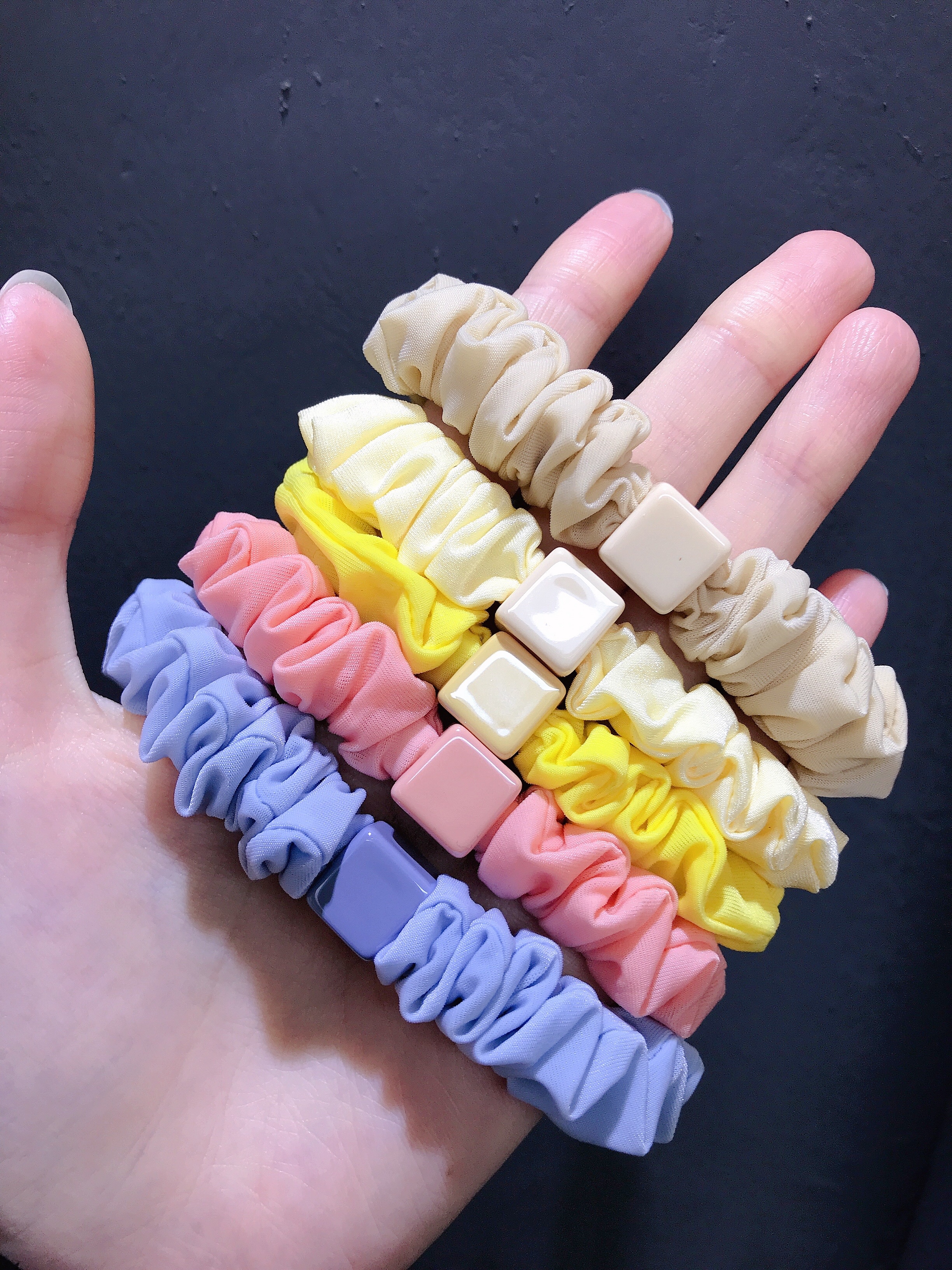 女士夏季简约头绳发绳 时尚饰品皮筋 美发装饰品 软妹头饰发饰品