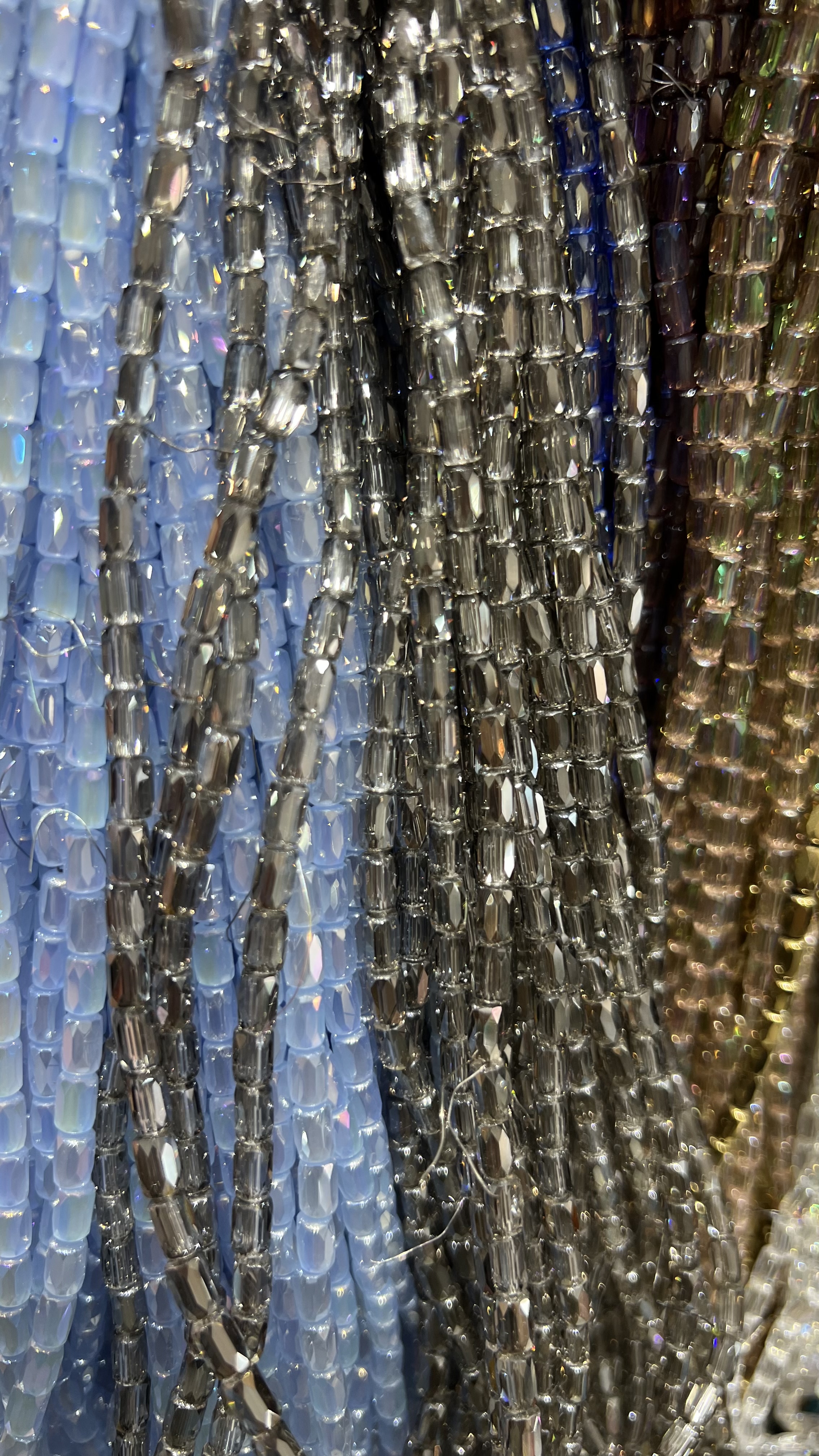 DIY4MM圆柱玻璃珠子手串饰品配件亮晶晶闪批发切面圆柱瓷料电镀色厂家批发水晶珠子柱形详情图5