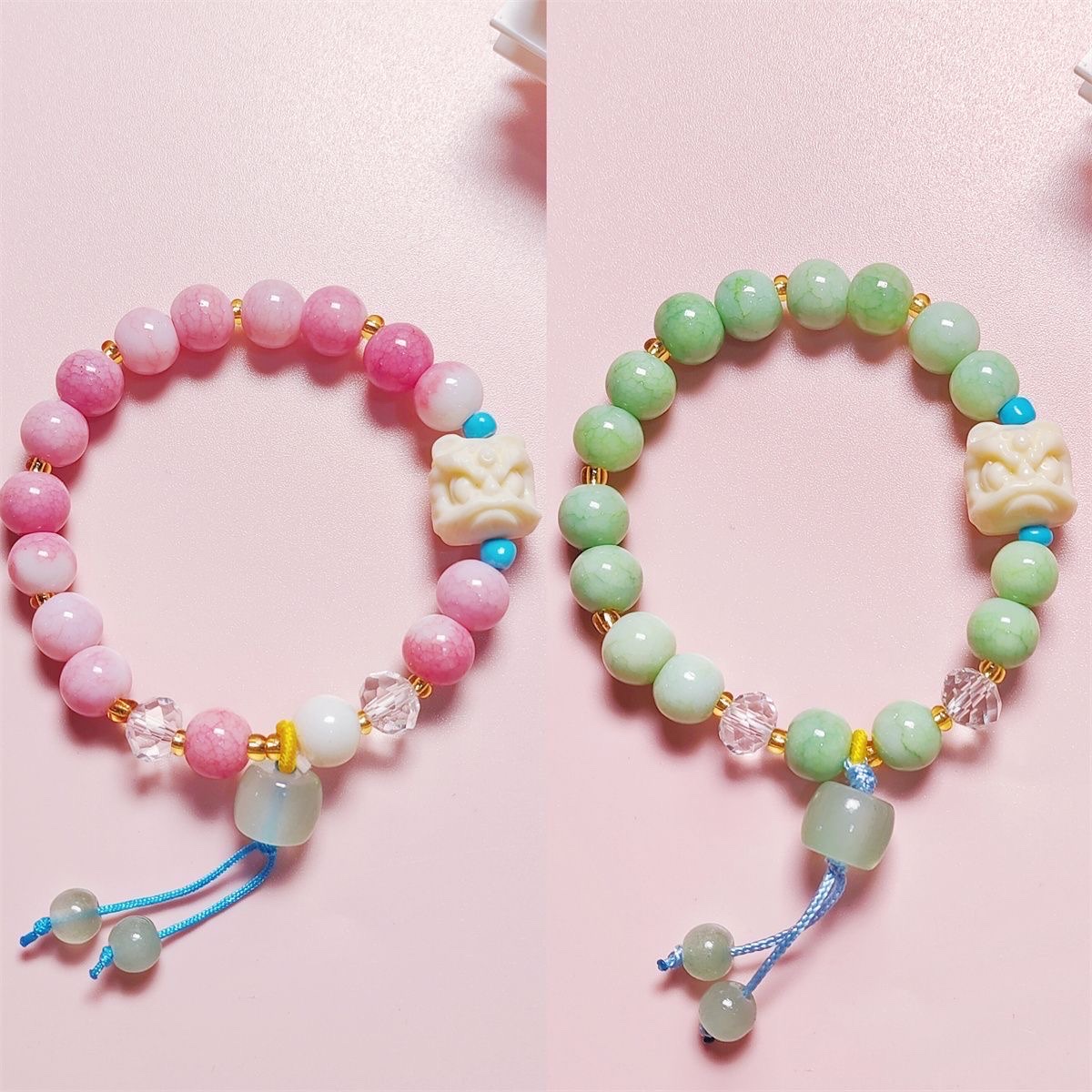 抖音同款醒狮手链女ins小众国风简约百搭学生闺蜜招财手串手链手串详情图5