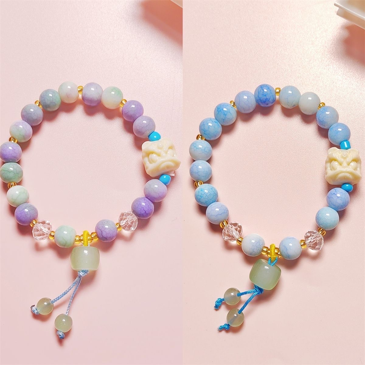 抖音同款醒狮手链女ins小众国风简约百搭学生闺蜜招财手串手链手串详情图7