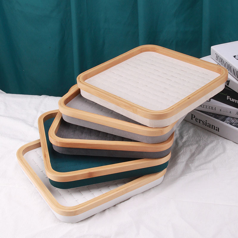 علبة من خشب الخيزران الراقي من أجل خاتم مسامير Specification image
