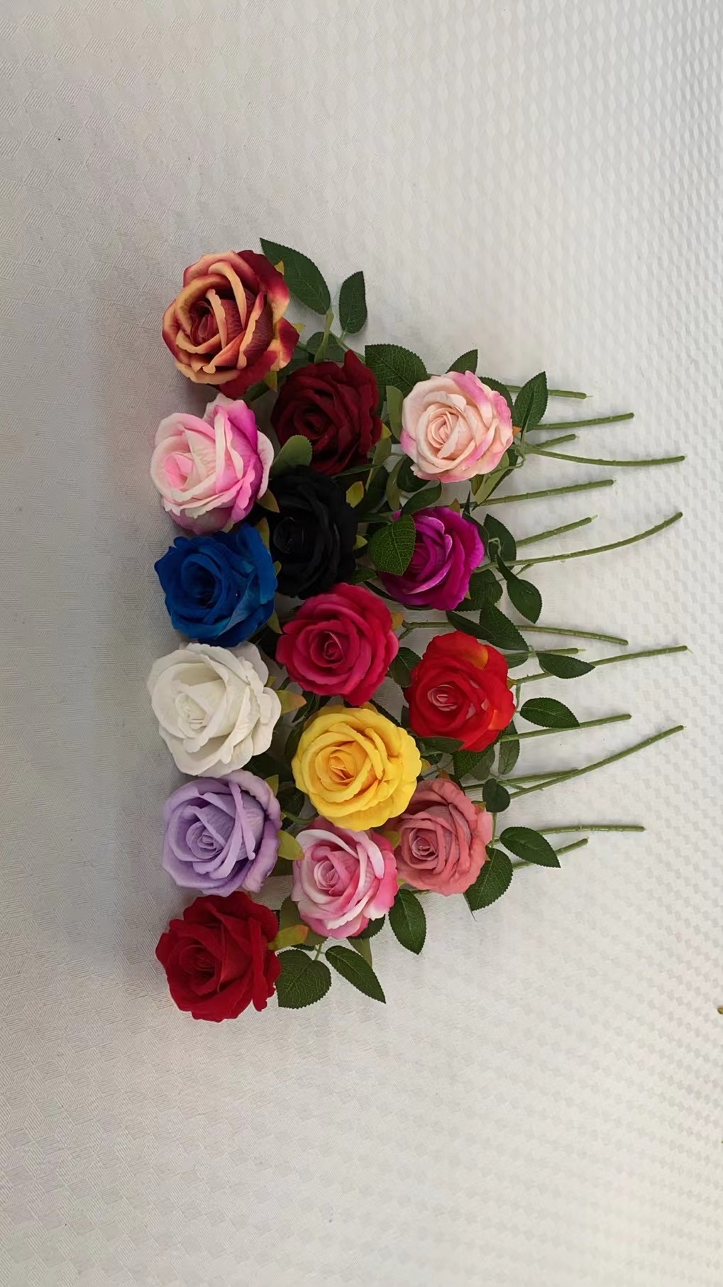 绒布单支仿真花                                                     