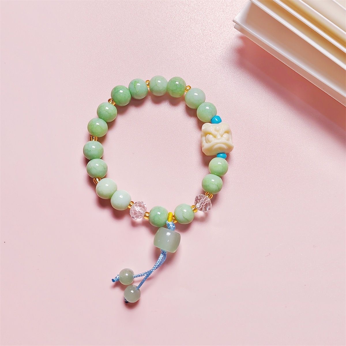 抖音同款醒狮手链女ins小众国风简约百搭学生闺蜜招财手串手链手串细节图