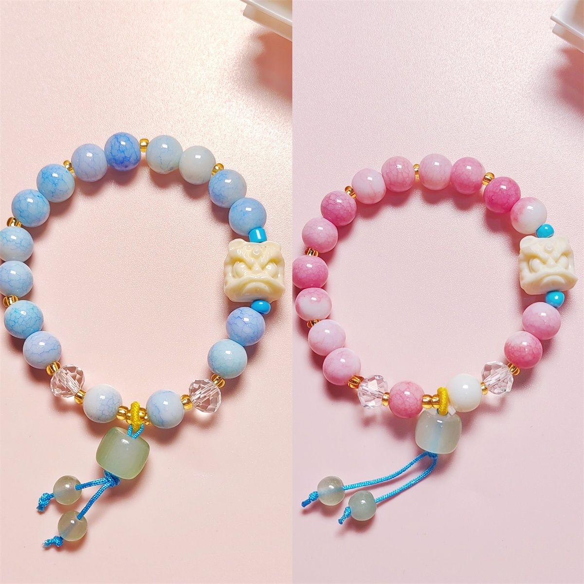 抖音同款醒狮手链女ins小众国风简约百搭学生闺蜜招财手串手链手串详情图8