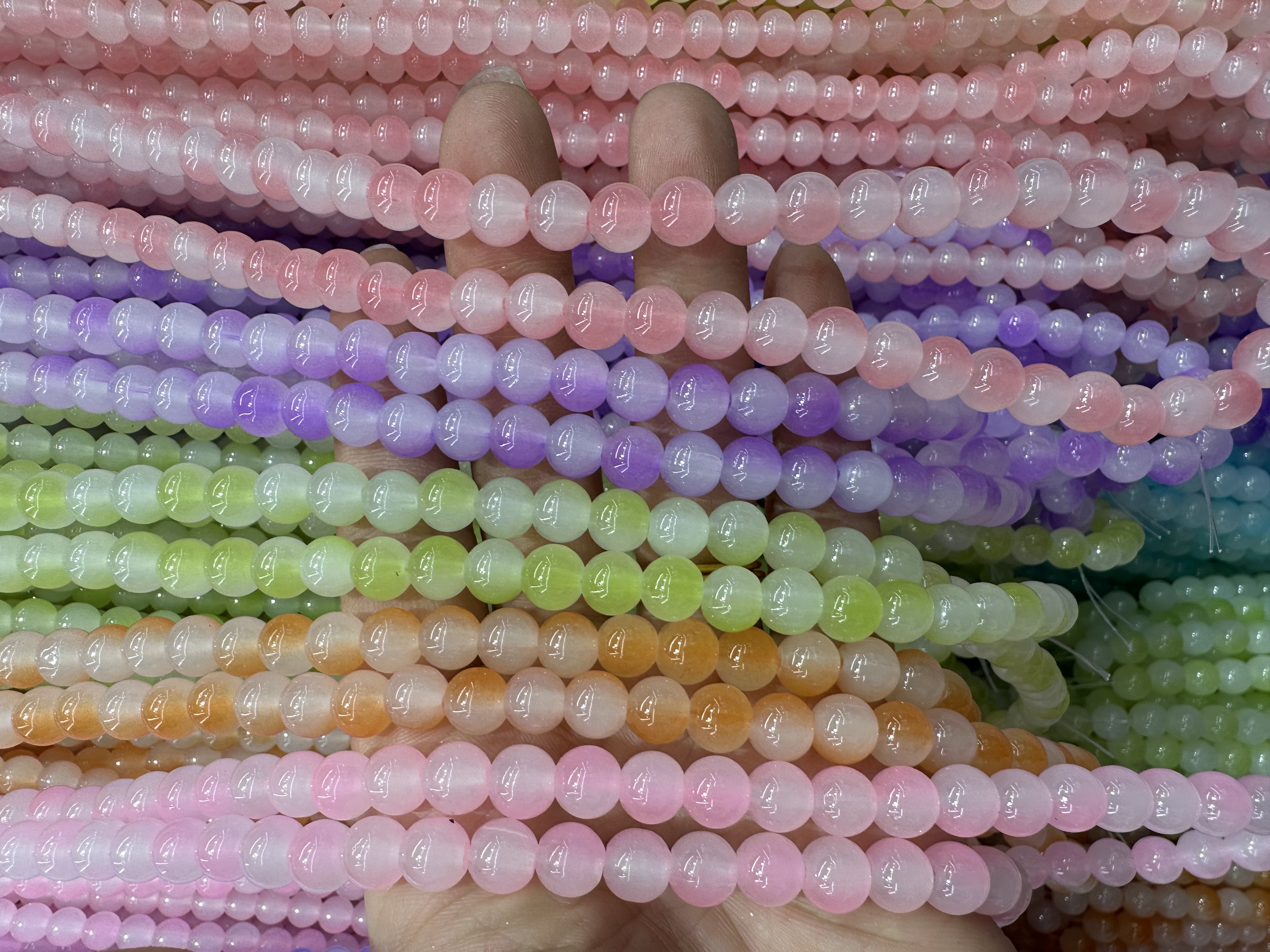 琉璃珠散珠手工DIY串珠材料包 米珠手链项链珠子配件 美丽独特的手工艺品产品图