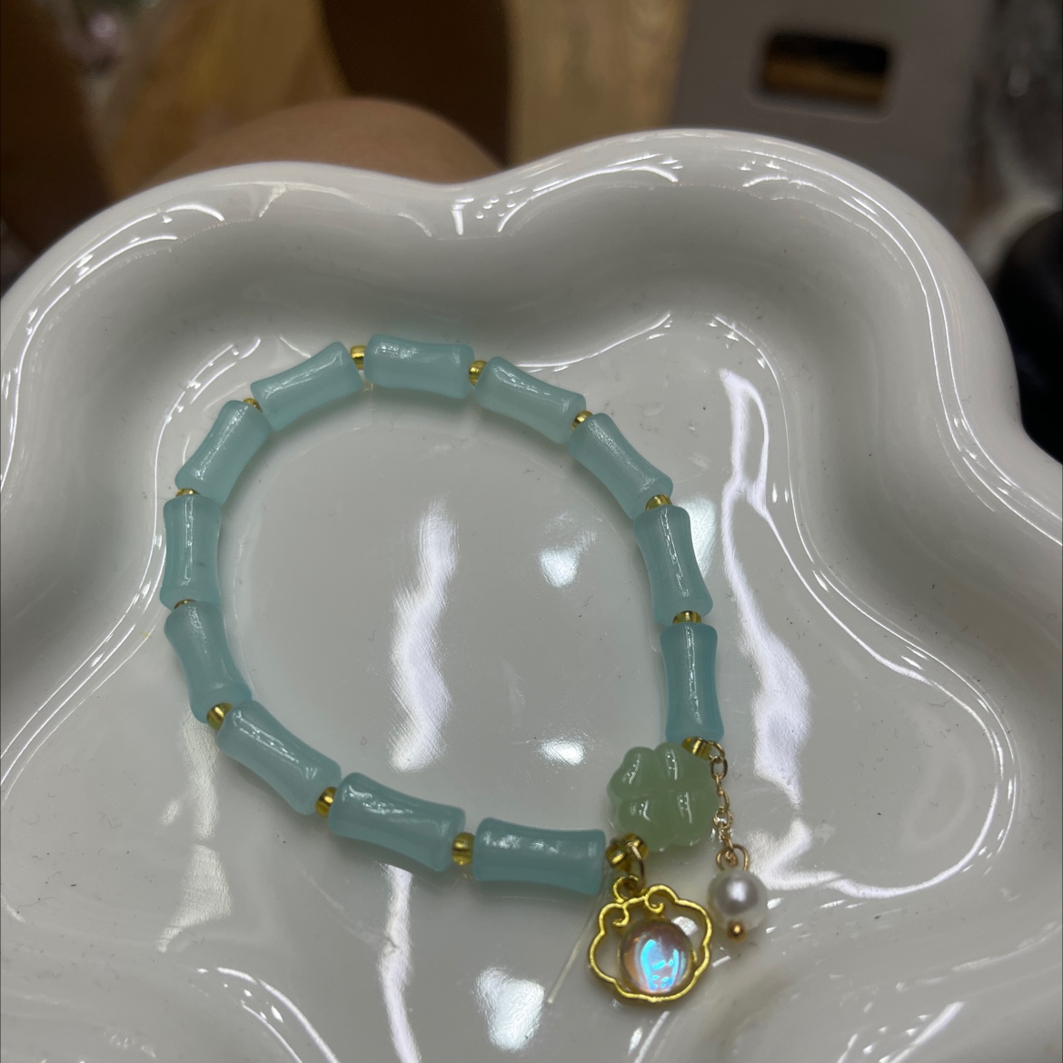 Blue Bracelet Jade Bracelet details Picture