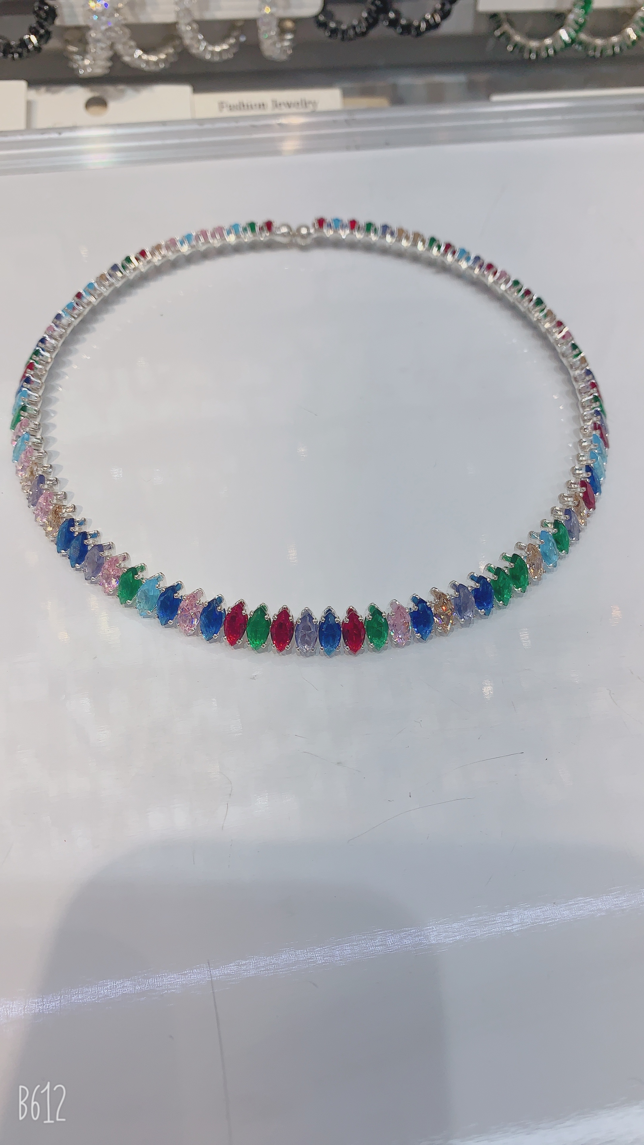 摩洛哥风格夸张项圈 珍珠项链灰色设计 旅拍必备饰品 时尚潮流女士项圈