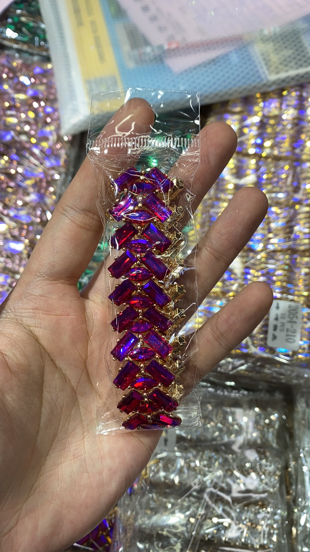 玻璃手镯手镯 弹力手链 优质镯子 厂家直销 轻奢时尚首饰品 季节氛围 圣诞节氛围 详情图5