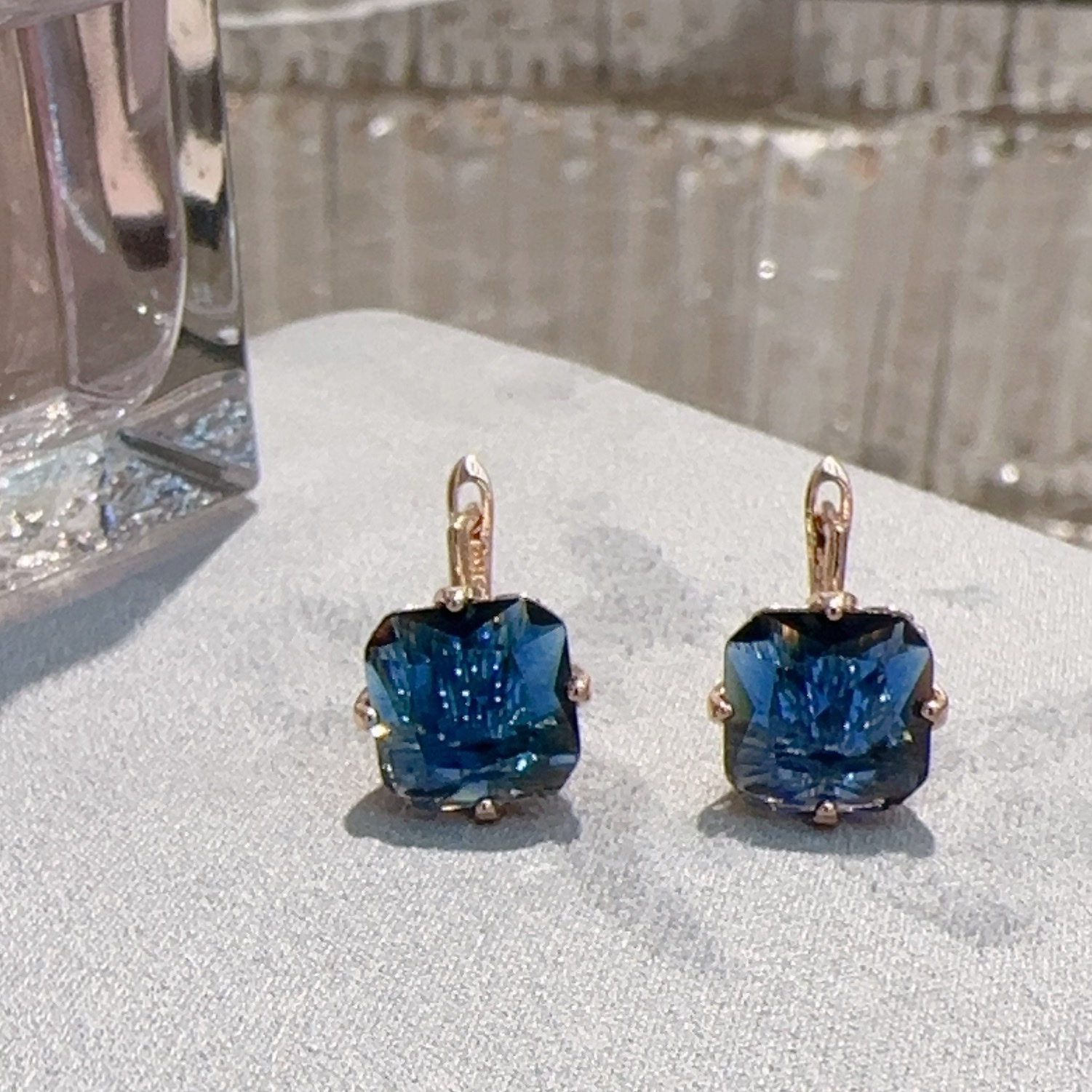 Gulkina585 color-retaining real gold electroplated zircon jewelry, sapphire earrings, necklaces, jewelry sets, cross-border e-commerce supply, direct sales from Russian purple gold jewelry factory, jewelry wholesale, zircon chains Specification image