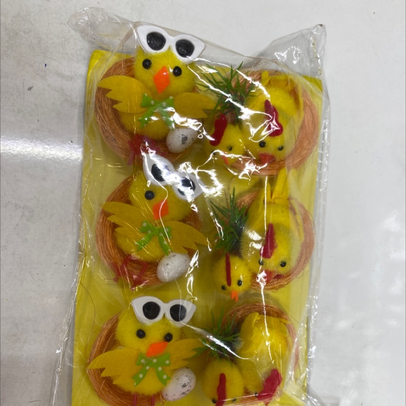 复活节小鸡挂件复活节装饰品彩色小鸡兔子装饰摆设挂饰商场橱窗场景布置装扮挂件详情图2