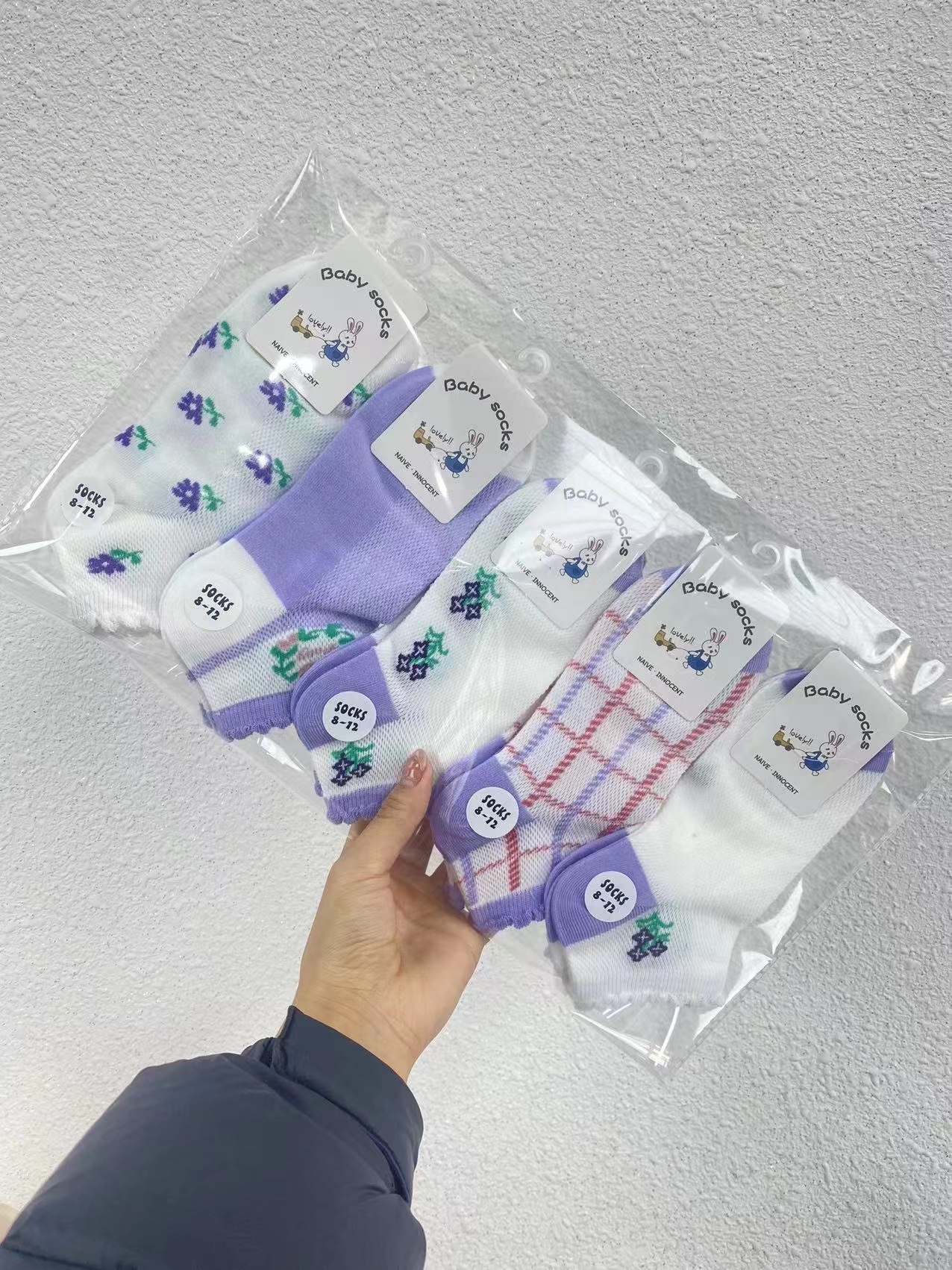 夏天透气孔学生袜细节图