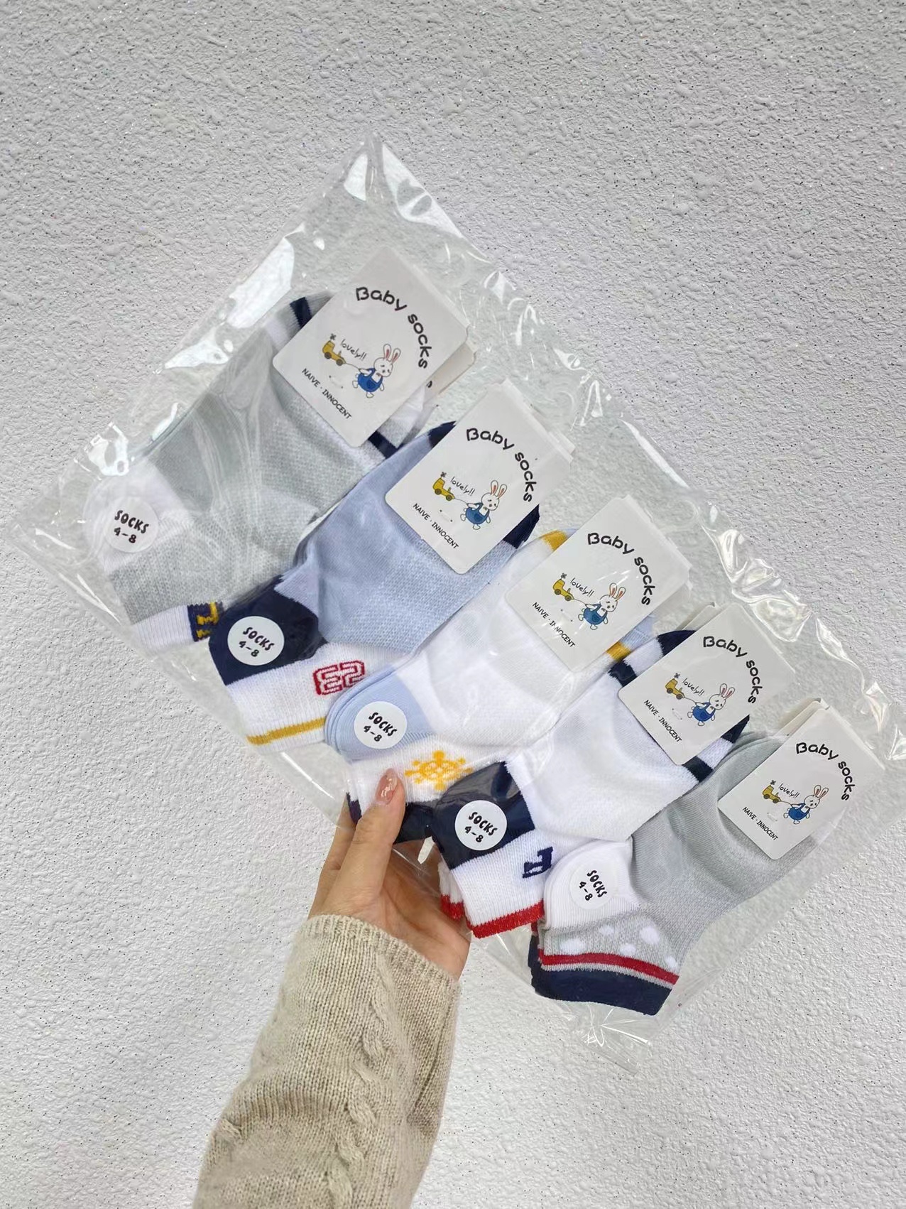 夏天透气孔学生袜产品图