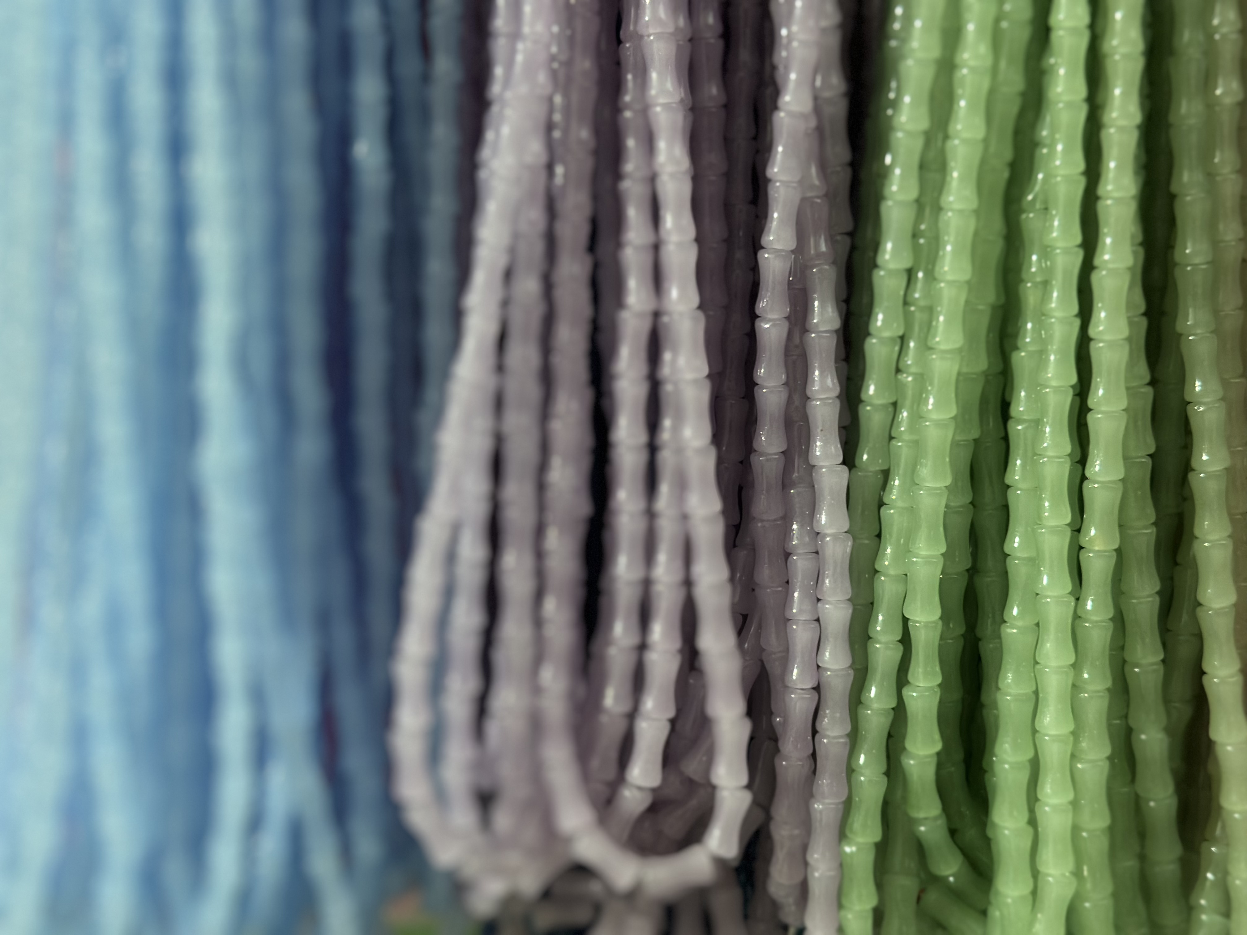 玻璃晕染洒金竹节串珠古风隔珠饰品手工diy发饰手串琉璃仿玉竹节 详情图4