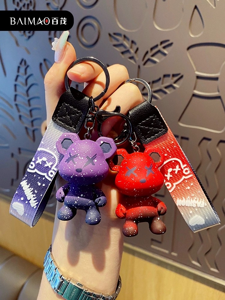 Violent bear keychain Keychain pendant Specification image