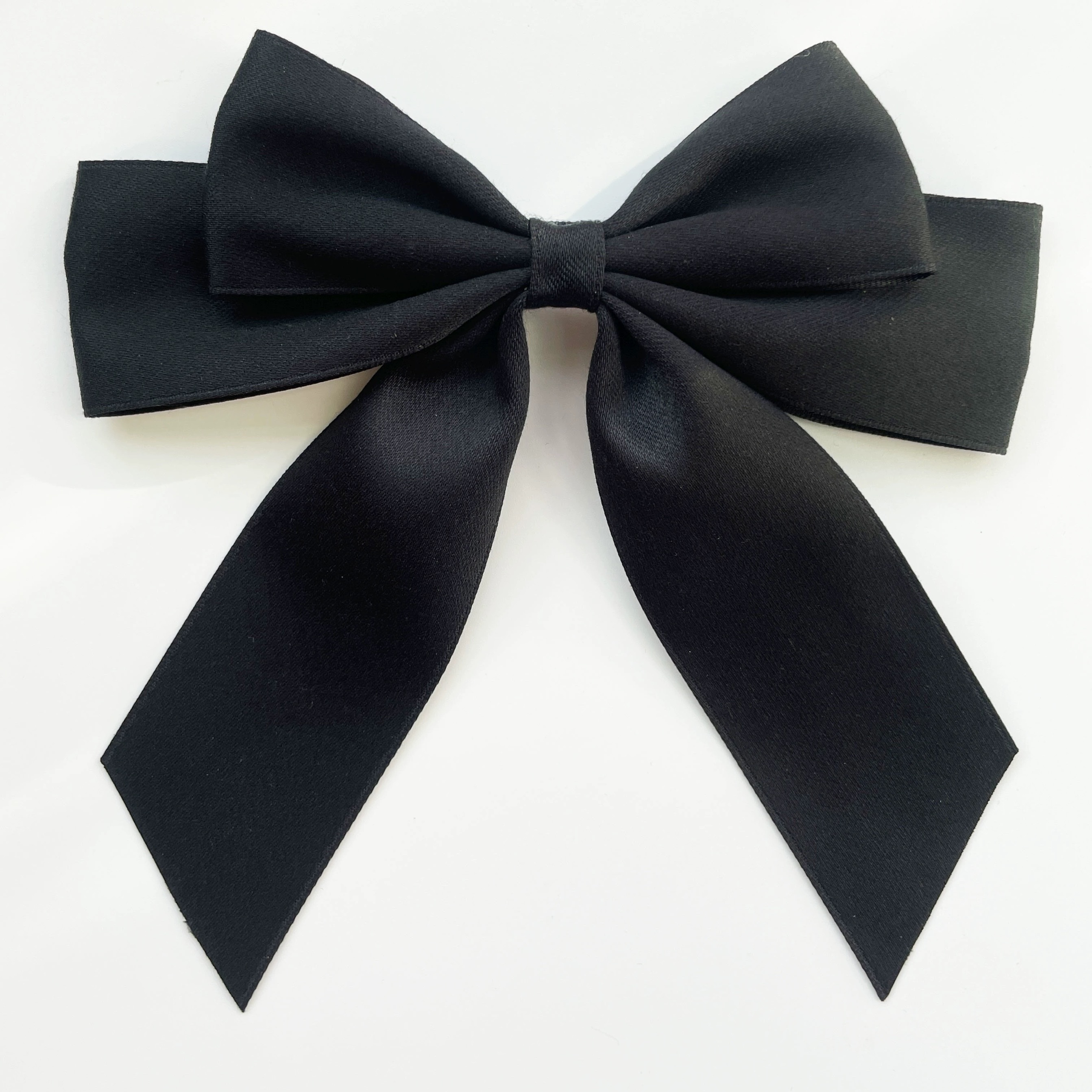 黑色缎带原创设计蝴蝶结别针领花韩版小香风精致胸花衣服包包配饰 学院风蝴蝶结夹子