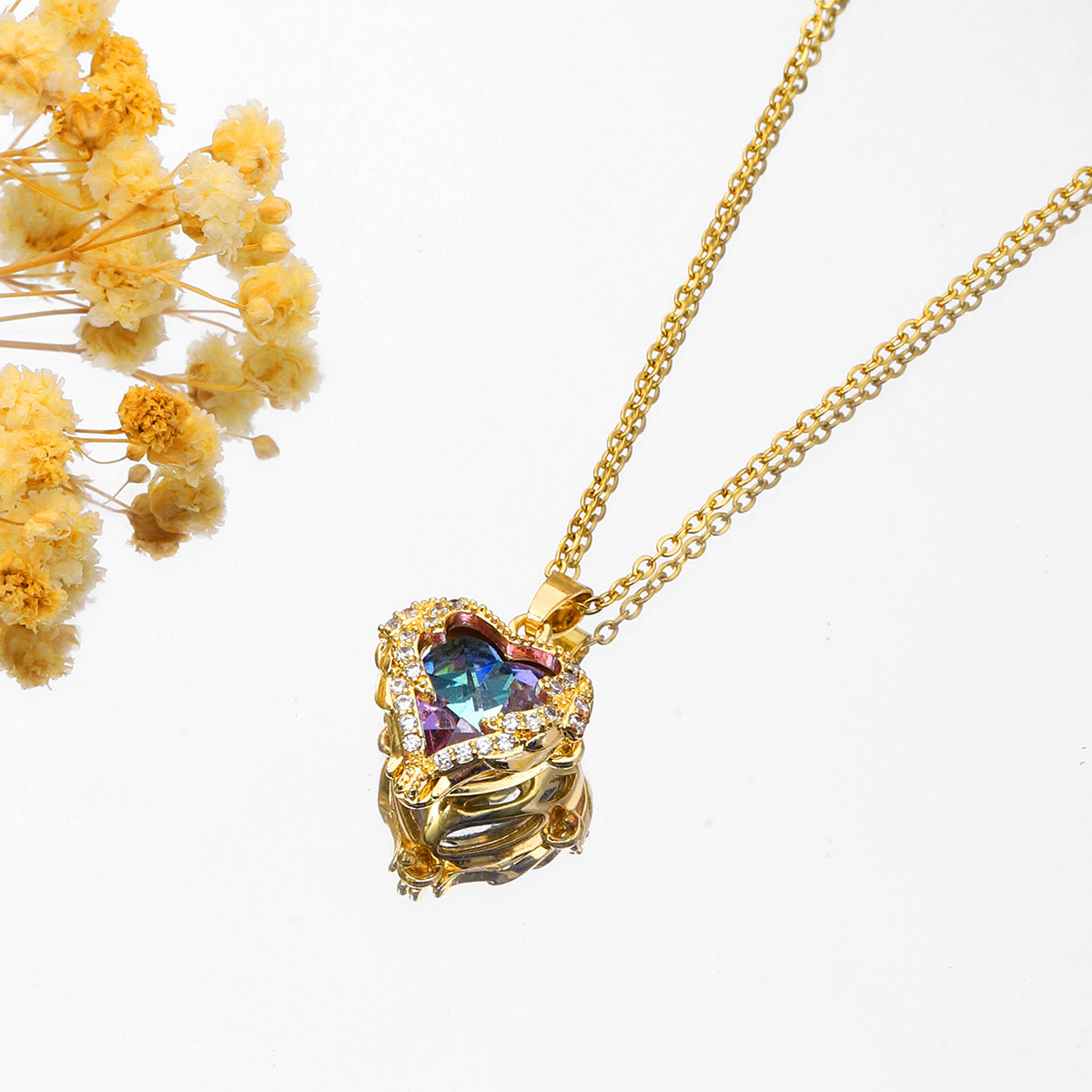 不掉色钛钢项链女百搭小众饰品高级感精致轻奢百搭简约厂家批发 详情图3