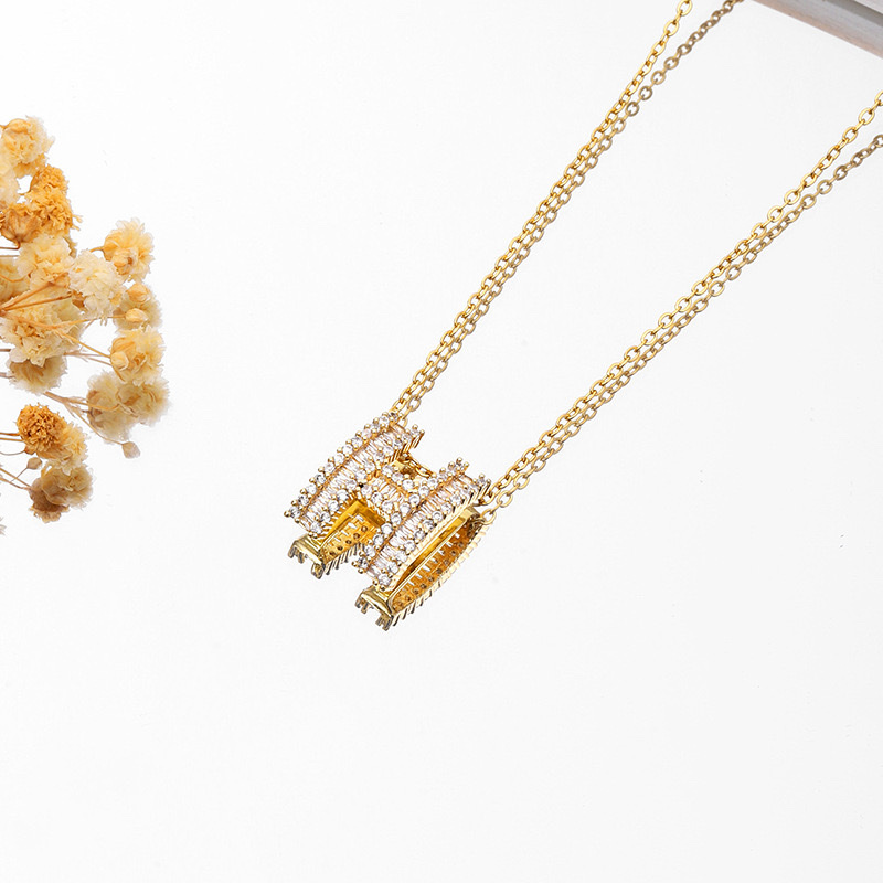 不掉色钛钢项链女百搭小众饰品高级感精致轻奢百搭简约厂家批发 详情图4