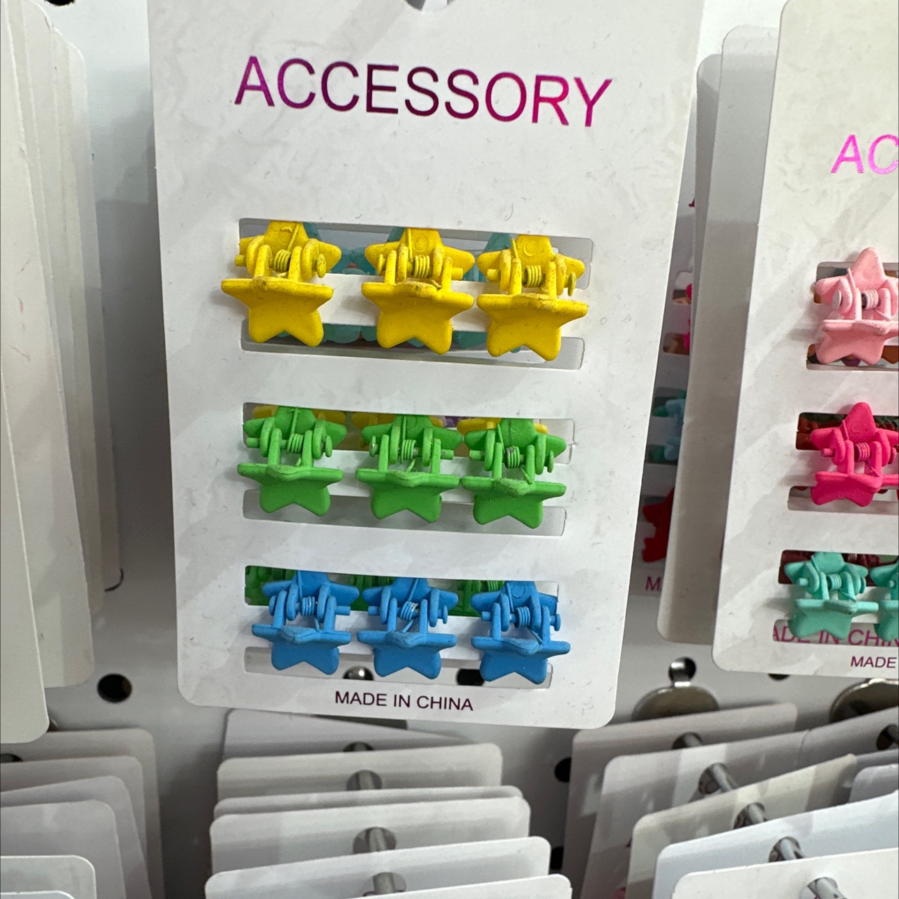 创意饰品女士发饰抓夹 独特设计发夹子 简约时尚头饰发饰品随机发色国华0501