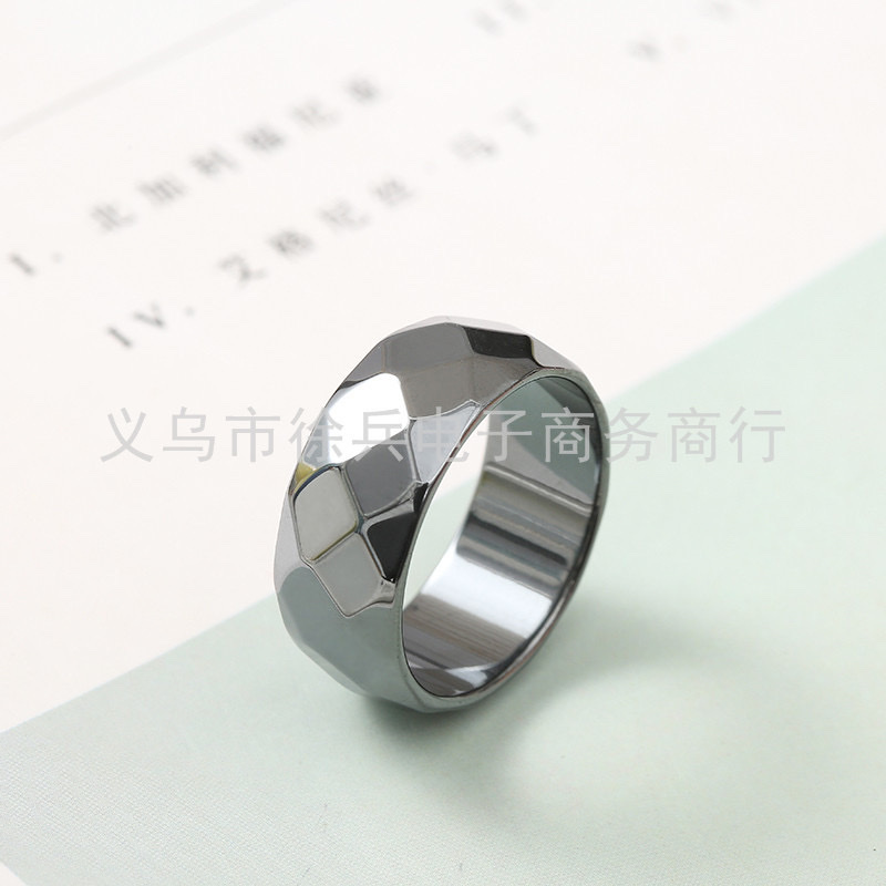 男士玉石戒指 黑胆石材质 黑色个性设计 蛇形元素 独特魅力展现戒指戒指