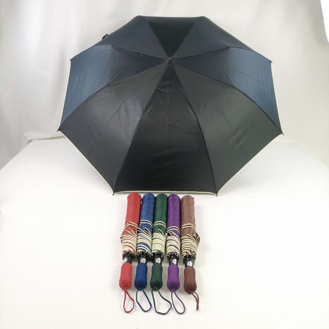 厂家批发自动二折加大加粗商务伞遮阳防紫外线可定制广告伞产品图