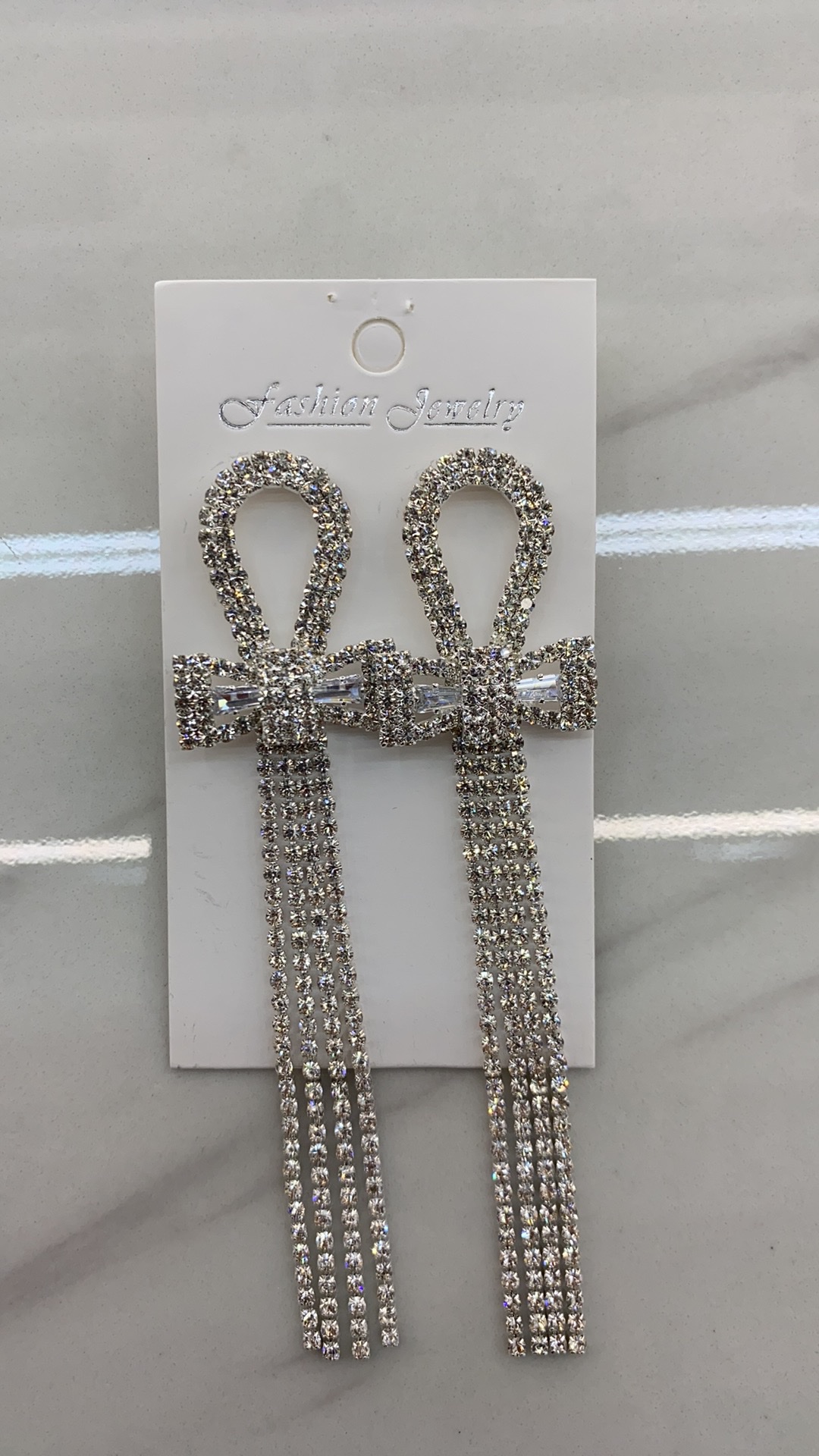 不锈钢戒指 配饰套装 耳坠女长款气质款 高级感耳饰 时尚潮流耳环 长耳坠优雅气质款耳坠女长款气质不锈钢戒指细节图