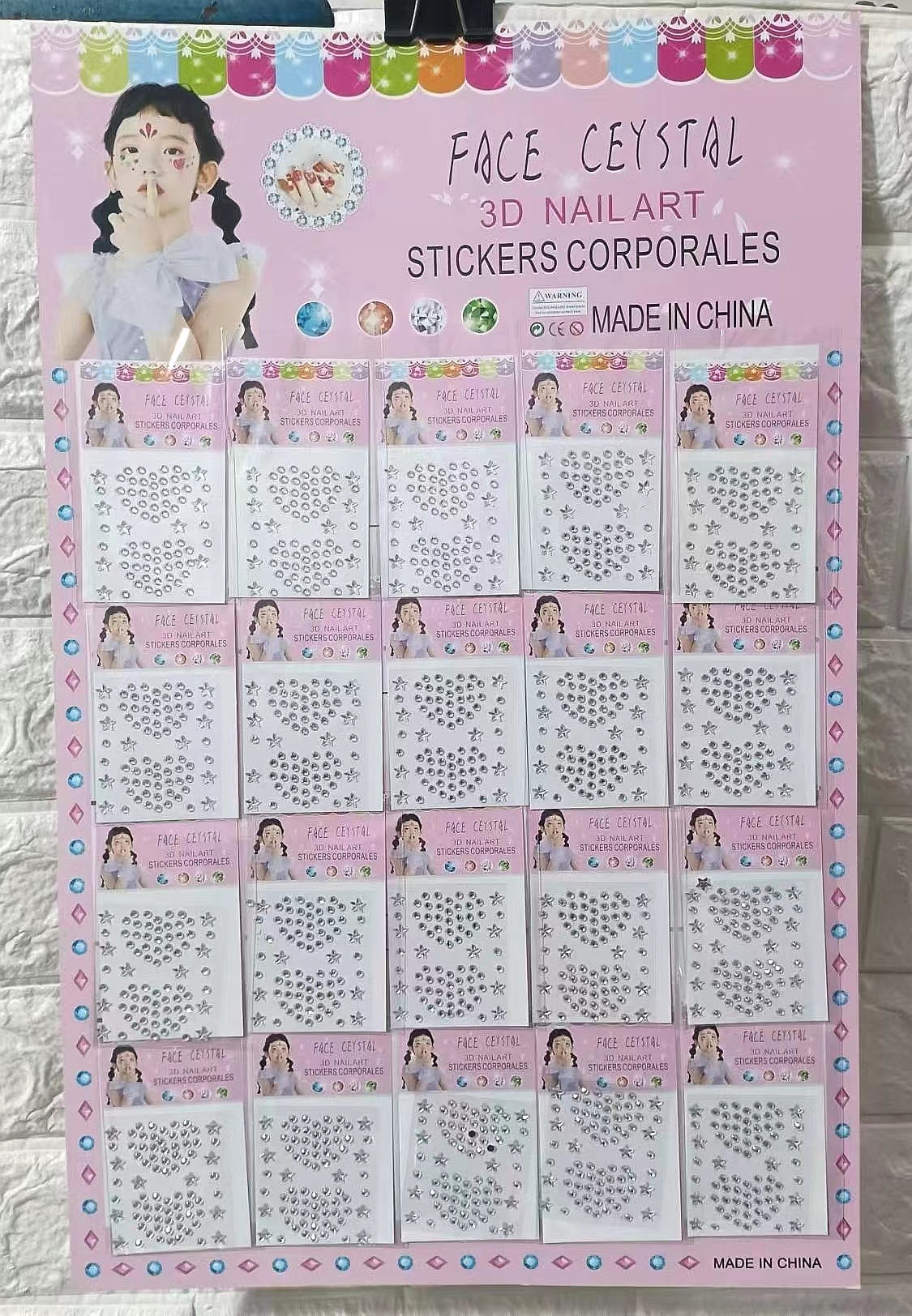 20入，手帐贴纸卡通版 贴纸眉心贴材料包 手账胶带DIY装饰用品 丰富多样的贴纸设计 详情图1